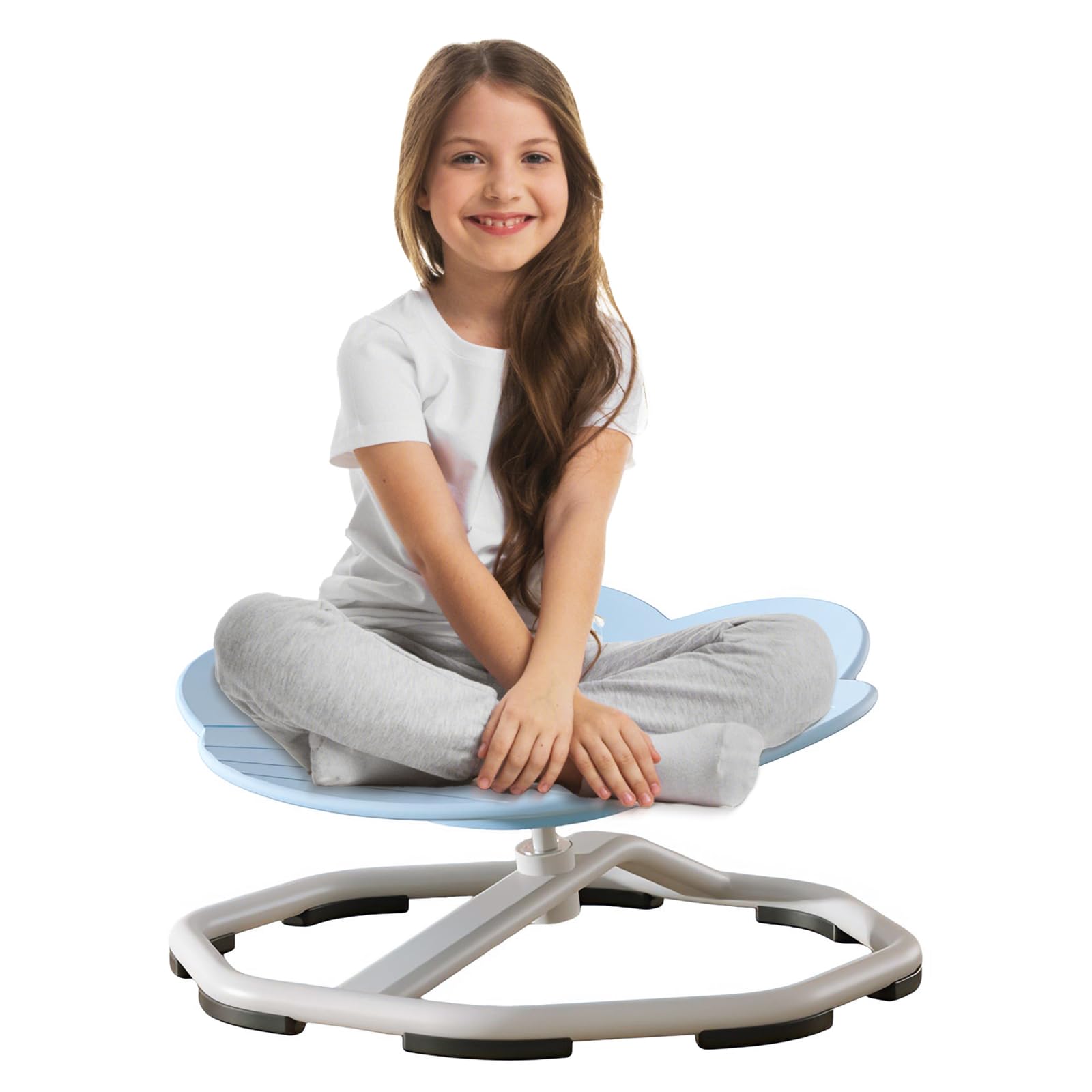 Sensory Chair for Kids with Autism & ADHD - Spinning Swivel Chair for Body Coordination Training - Blue Sit and Spin Sensory Toy for Home, Classroom & Therapy Use