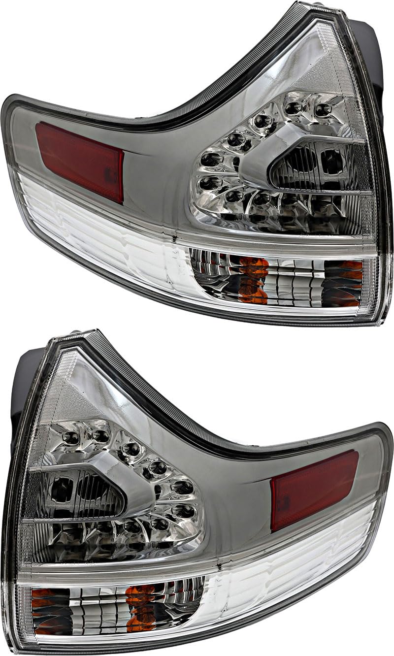 Toyota Sienna SE Tail Lights Lamps Set - Compatible with 2011-2020 Models - Left & Right Side Replacement - Perfect for Night Driving & Enhanced Safety