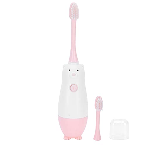 Best Kids Electric Toothbrush for Ages 2-12 - Soft Bristles, Rechargeable & Waterproof - Fun Pink Toothbrush for Children | Perfect Birthday & Christmas Gift for Boys & Girls | Encourages Healthy Dental Habits