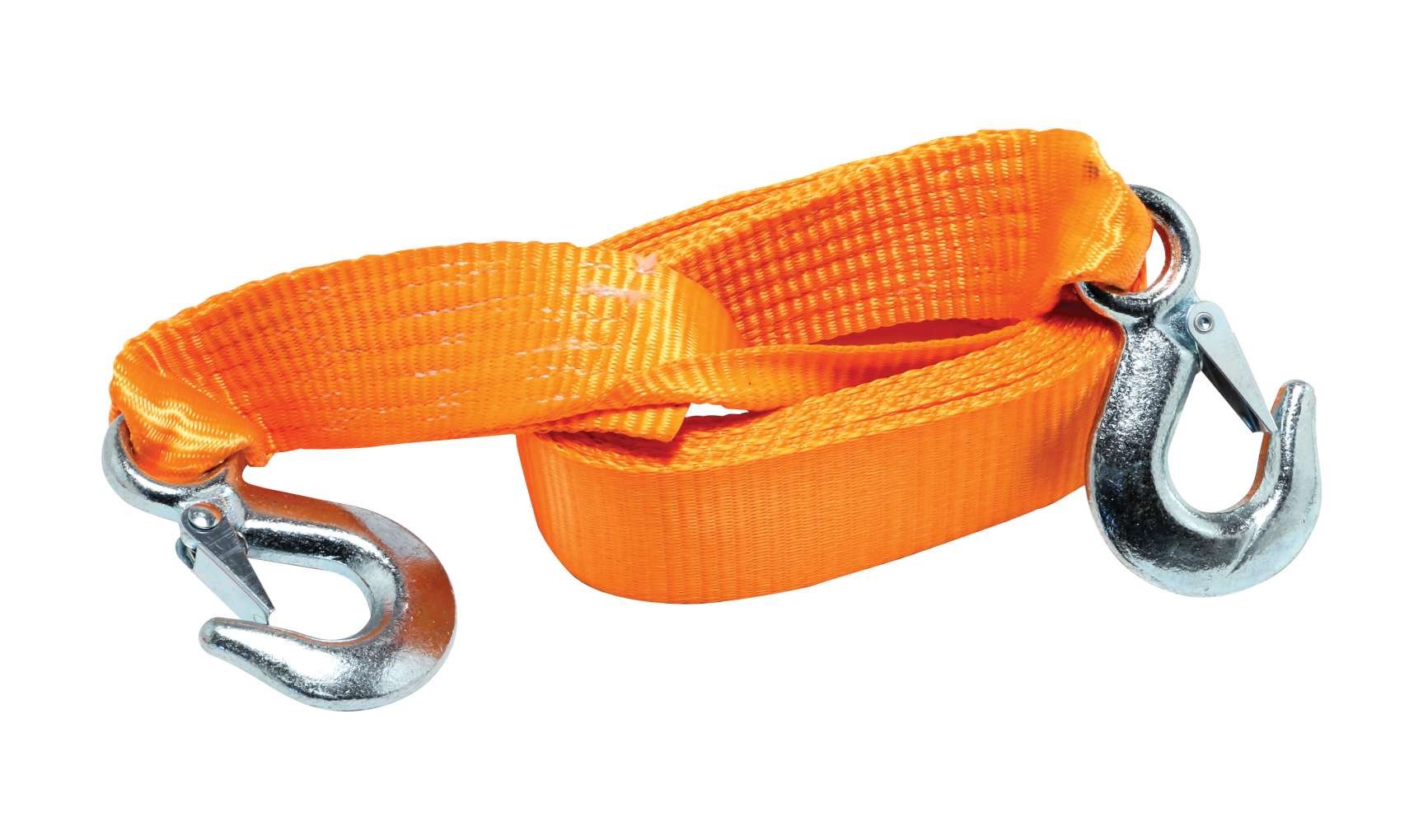 2 Ton Heavy Duty Tow Strap with Reinforced Loops - 20ft Recovery Rope for Trucks, SUVs, and Off-Road Vehicles - Ideal for Towing, Hauling, and Emergency Vehicle Recovery