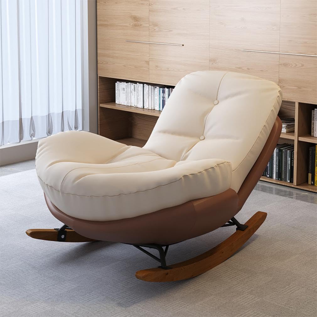 Penguin Rocking Chair - Nursery Glider & Living Room Rocker with Padded Seat - Modern Stylish Indoor Rocking Chair for Bedroom Reading & Garden Lounging - Perfect for Nursery Decor, Relaxation & Cozy Reading Nooks