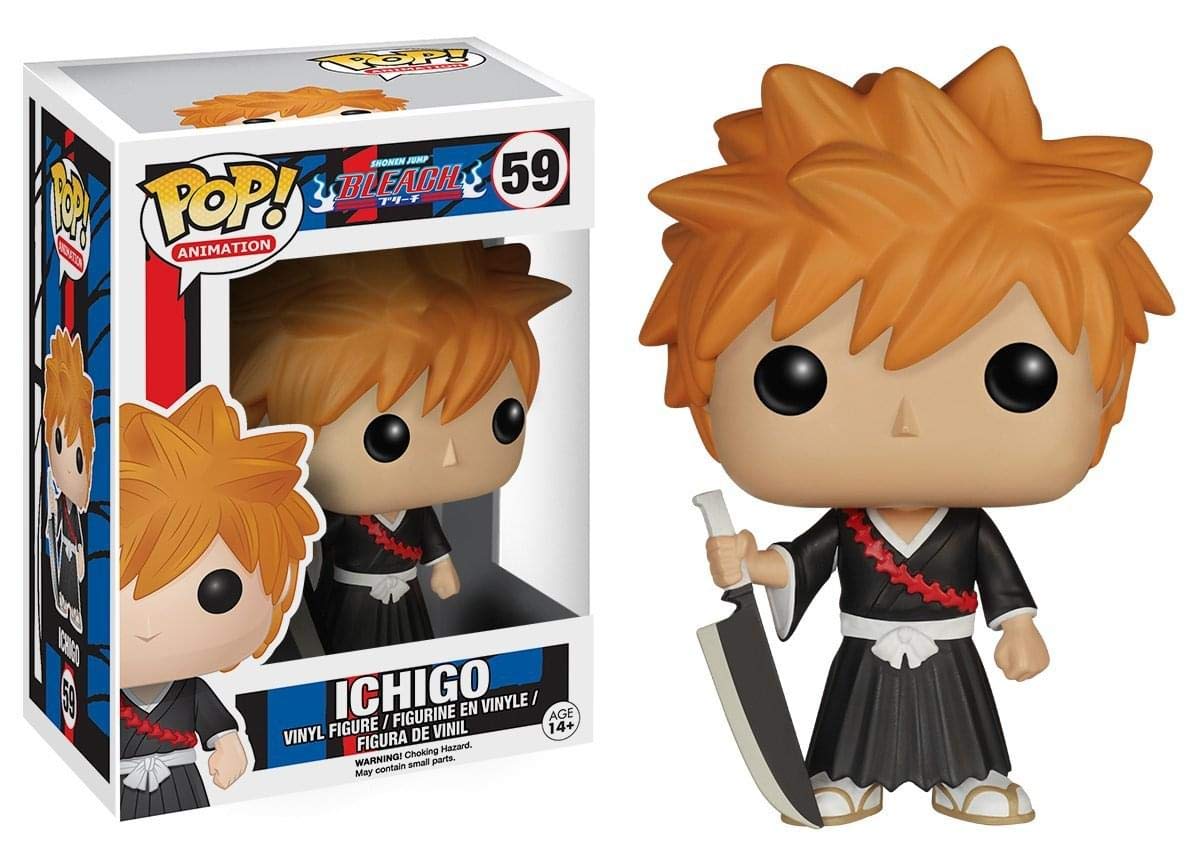 Bleach Ichigo Kurosaki #59 Pop Vinyl Figure - Anime Collectible for Fans, Home Display & Gift for Bleach Lovers
