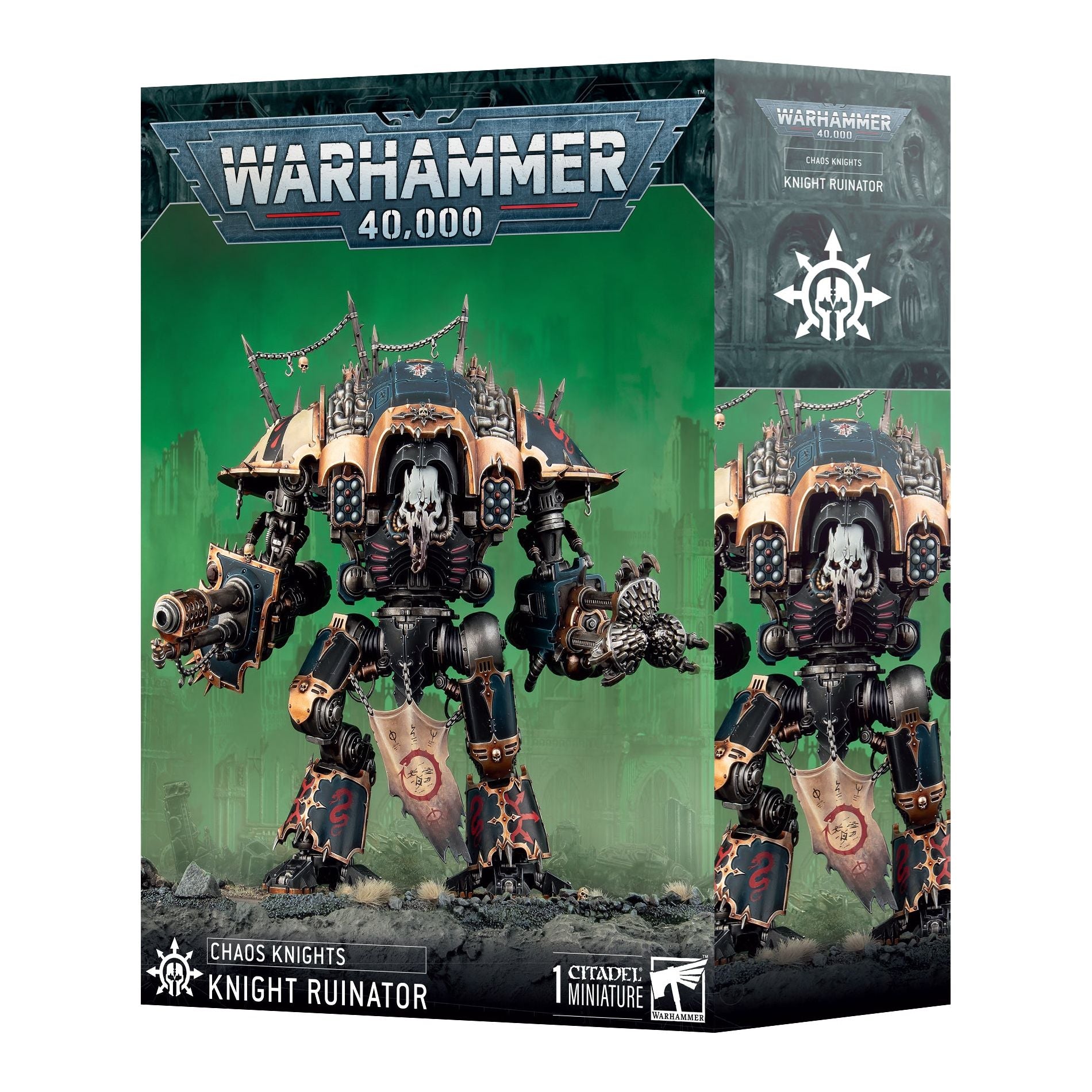 Chaos Knights Knight Ruinator Warhammer 40K Miniature - Perfect for Tabletop Gaming & Collecting