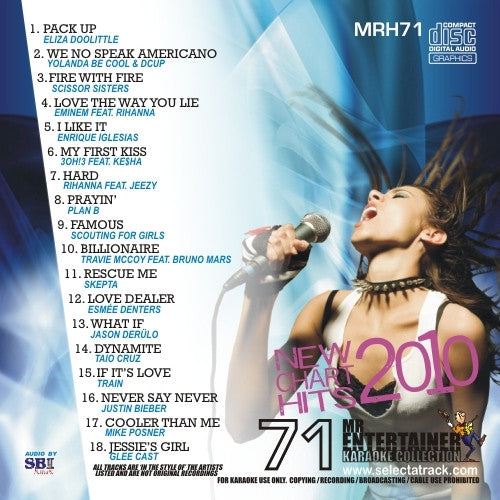 MRH071 Chart Hits Volume 71 - August 2010 Pop Music Compilation | Perfect for Parties, Road Trips & Music Lovers