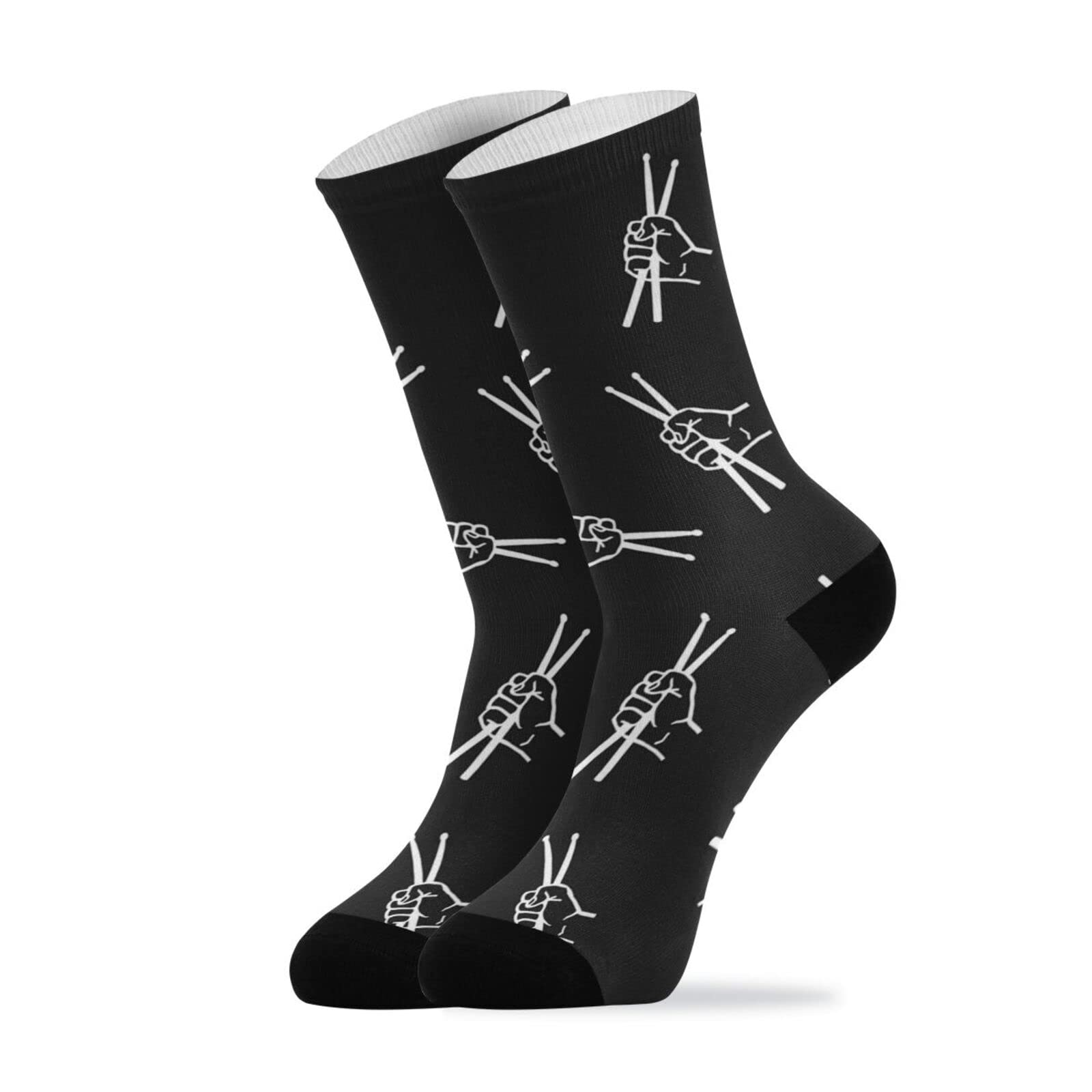 Men's Dress Crew Socks - Cushioned Athletic Casual Calf Socks with Fun Patterns - Novelty Gift for Men - Perfect for Office, Gym & Everyday Wear