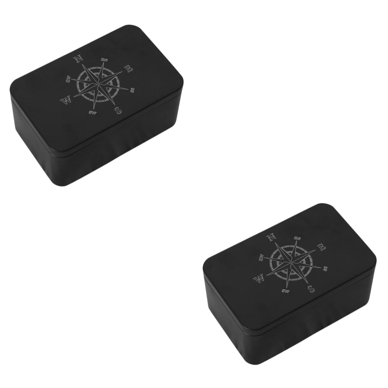 Amosfun 2-Pack Metal Tarot Card Holder Box - Durable Iron Storage Container for Tarot Cards, Makeup, Postcards & Collectibles | Perfect for Card Games, Travel & Home Organization