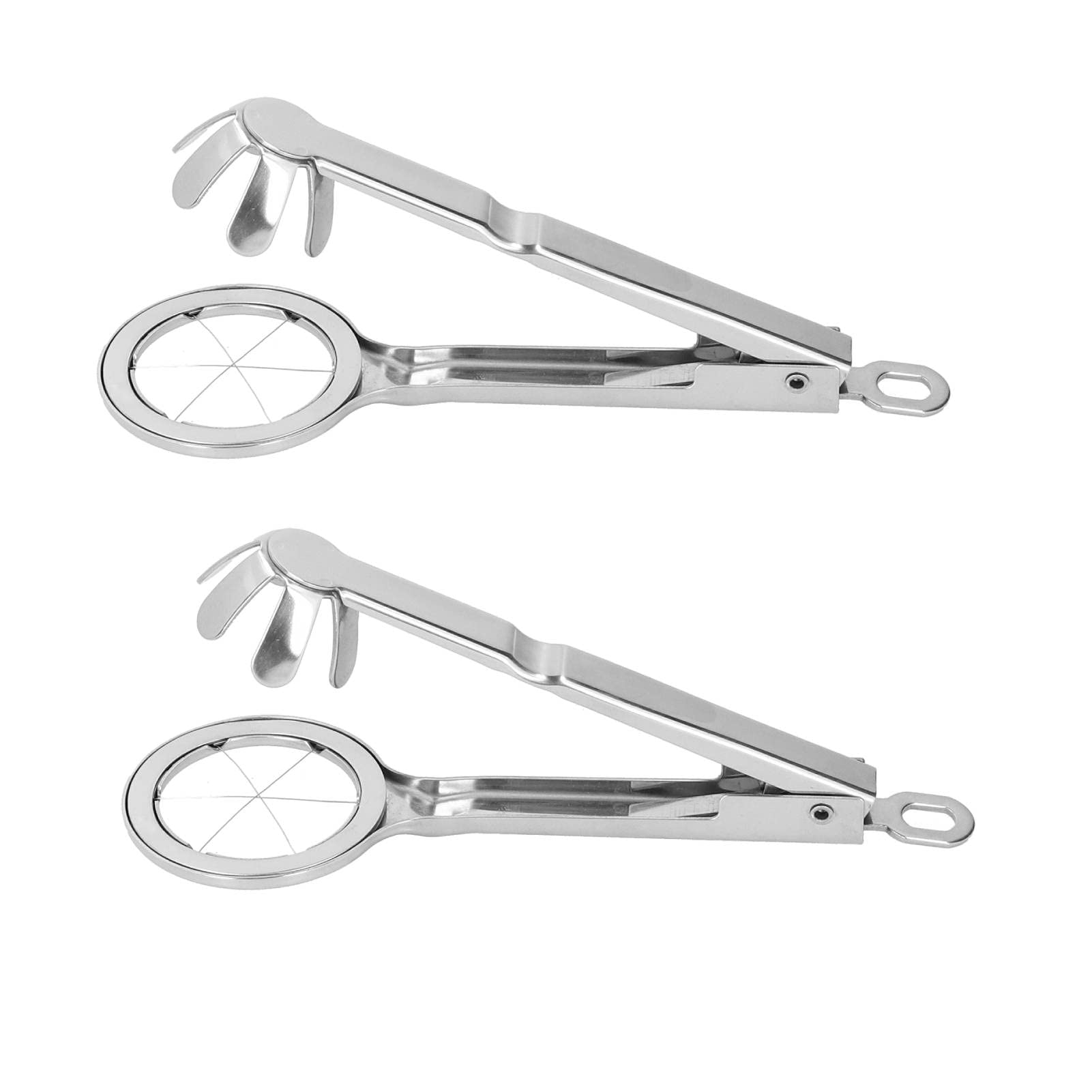 2-Pack Stainless Steel Egg Slicer for Hard Boiled Eggs - Heavy Duty Wire Egg Cutter with Hexagonal Design - Perfect for Meal Prep, Salads & Breakfast (Kitchen Gadget & Cooking Tool)