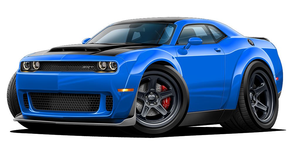 Demon Challenger HEMI 707hp Wall Decal - Man Cave & Garage Decor for Car Lovers