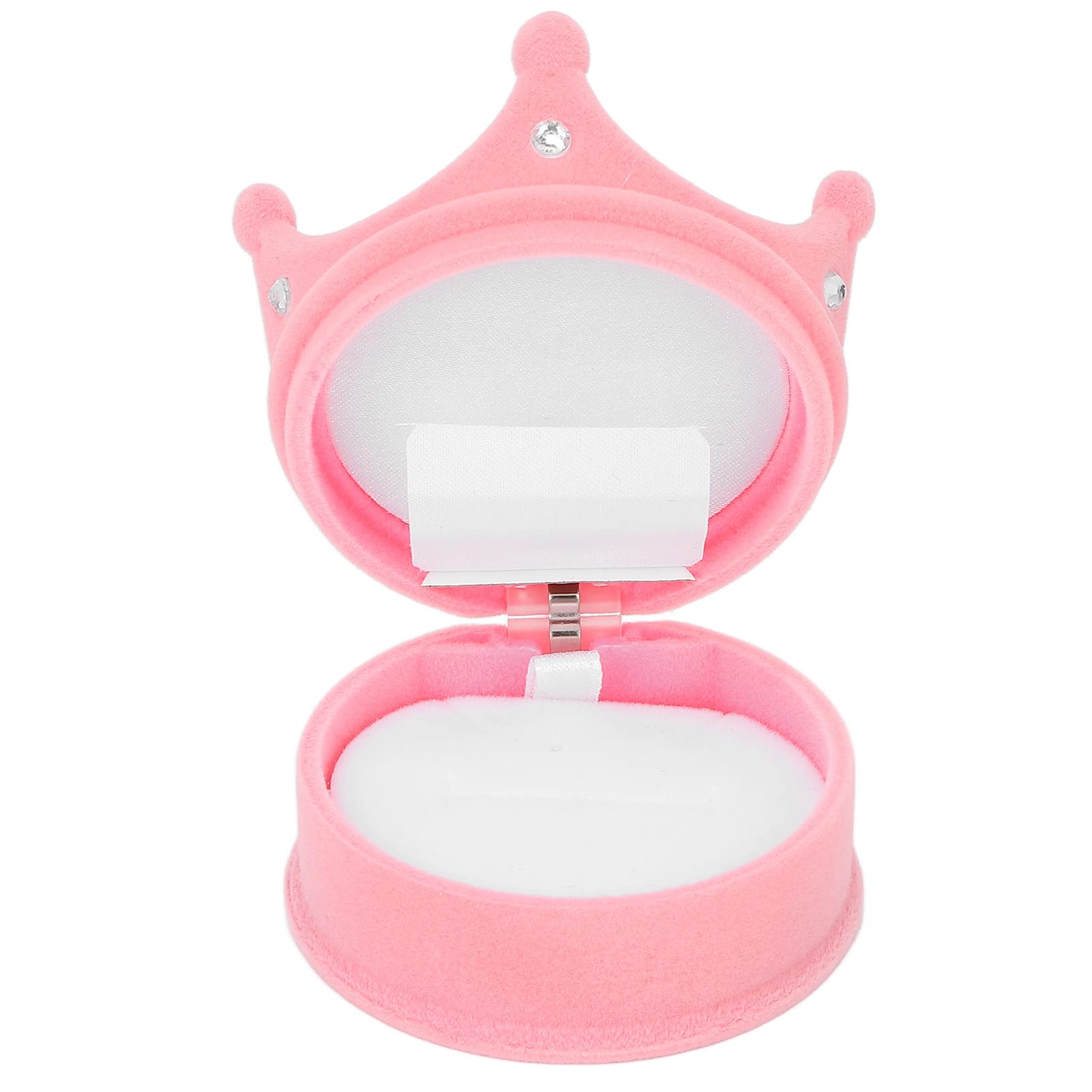 Portable Jewelry Box - Pink Soft Ring Case for Gifts & Travel