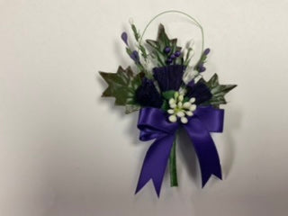 Heather Purple Ribbon for Buttonholes - Elegant Wedding Bouquet Accessory & DIY Craft Supplies for Bridal Bouquets, Corsages, and Floral Arrangements
