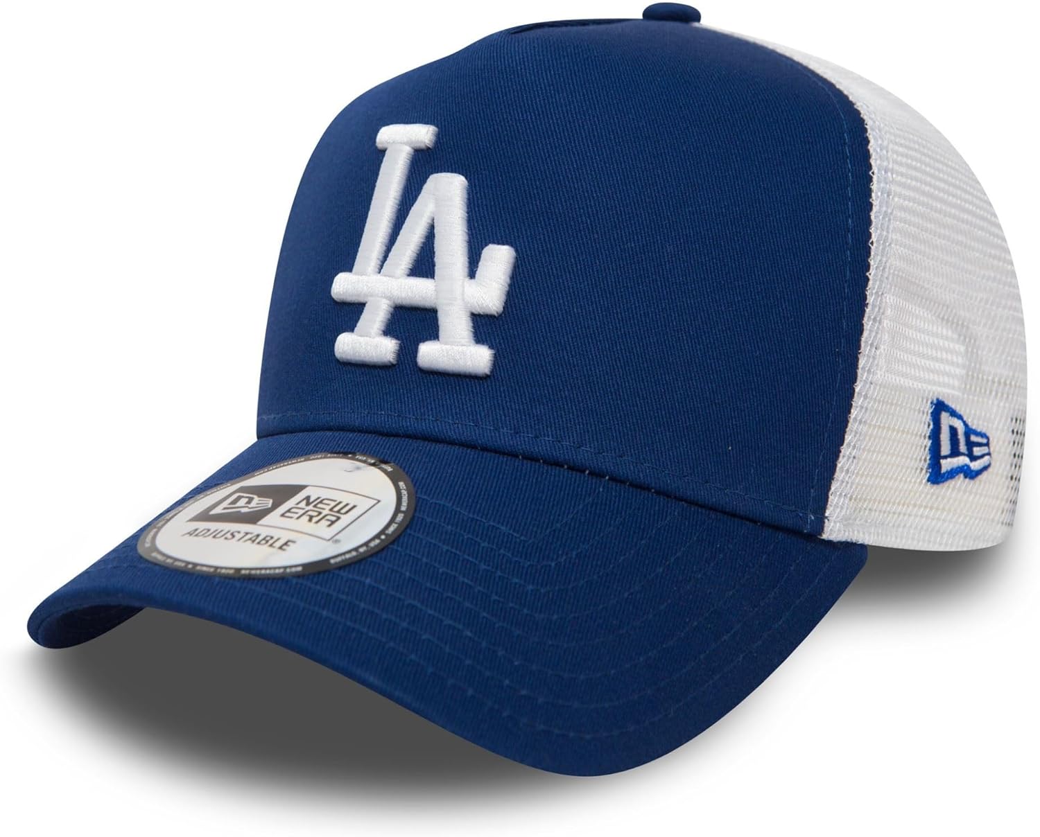 Los Angeles Dodgers New Era MLB Royal Blue Clean Trucker Cap - Adjustable Snapback Hat for Baseball Fans, Men & Women - Perfect for Games, Sports Outfits & Casual Wear