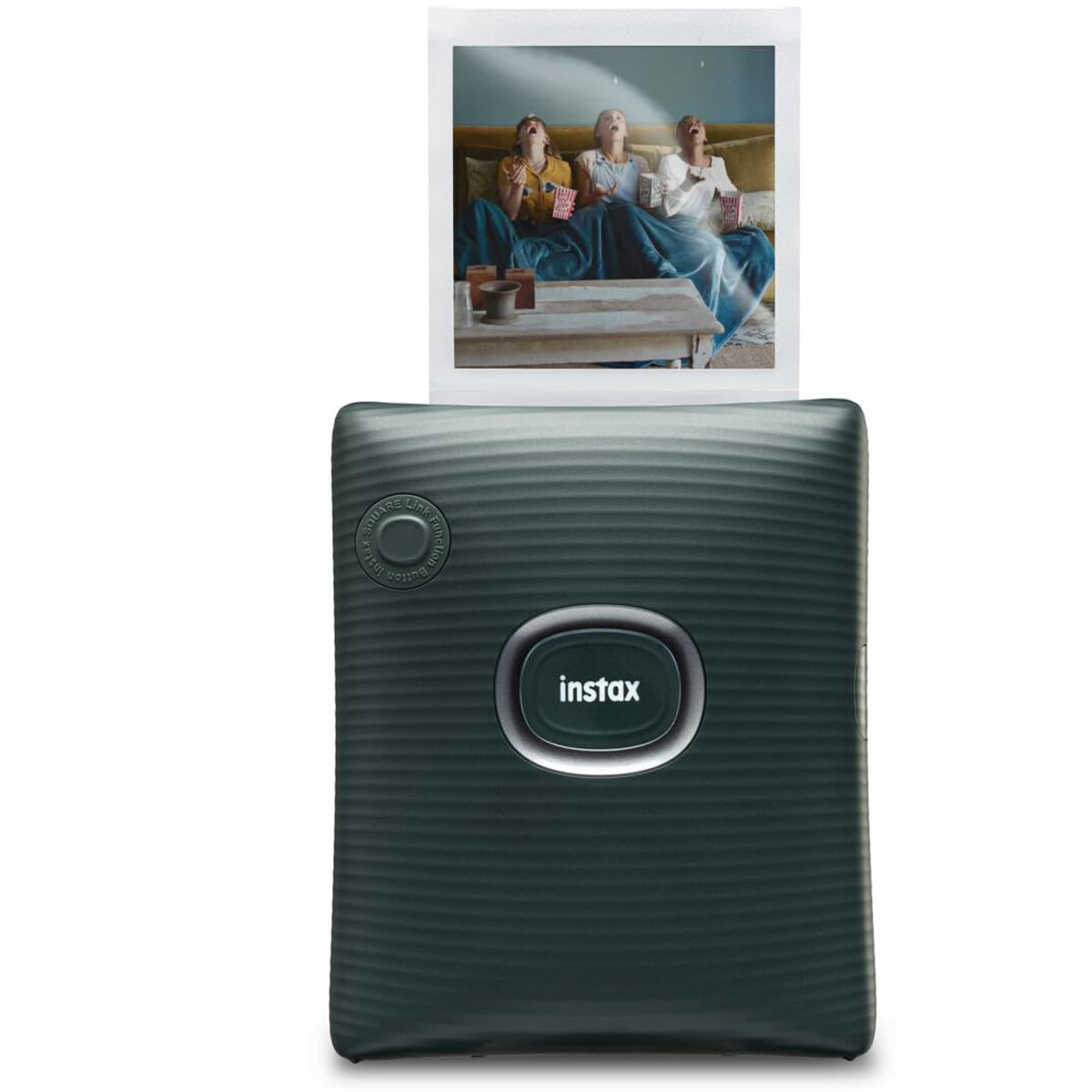 Fujifilm Instax Square Link Smartphone Printer - Wireless Instant Photo Printer for iPhone & Android, Print from Phone in Midnight Green - Perfect for Parties, Travel & DIY Scrapbooking