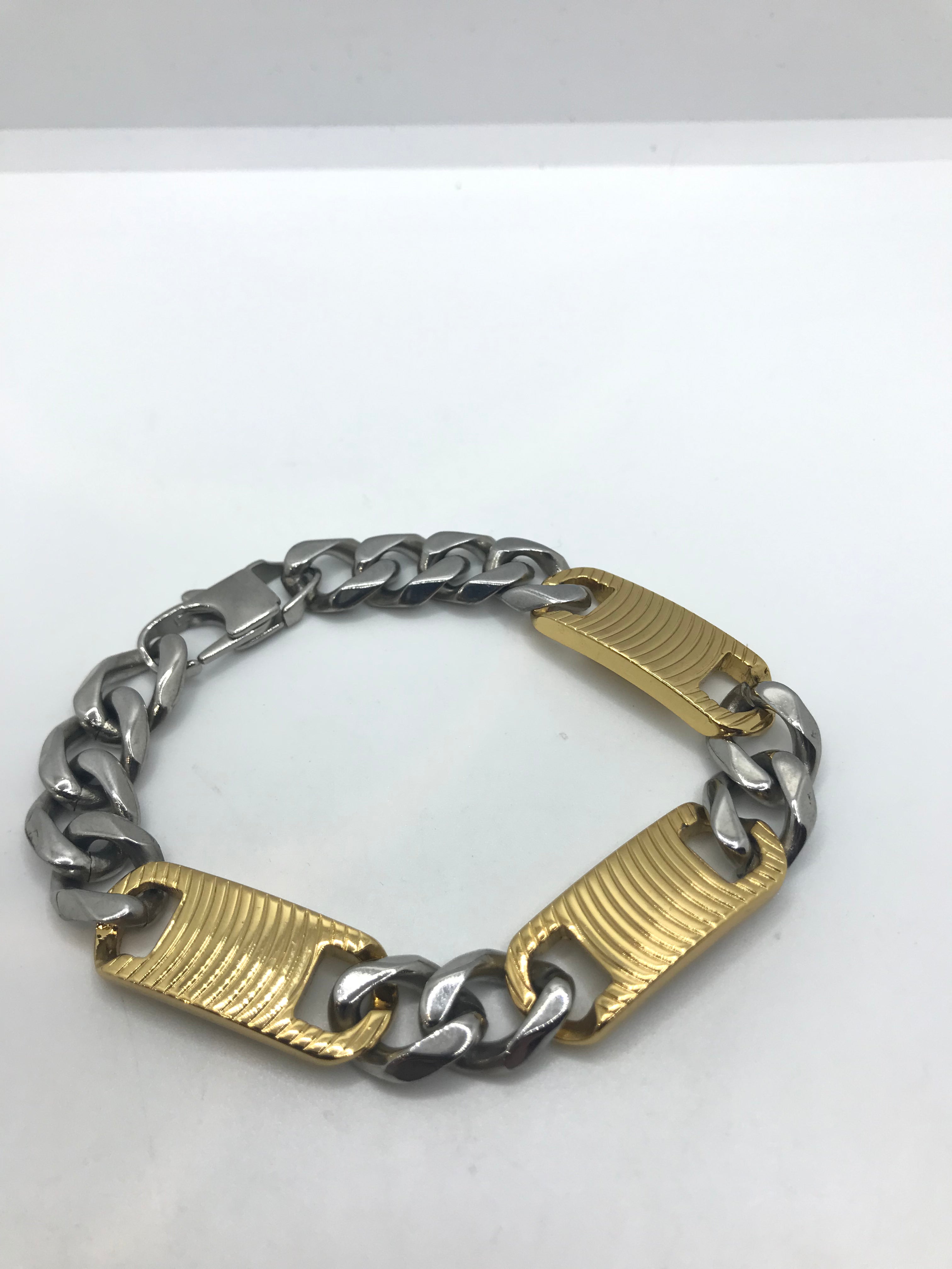 Elegant Gold Plated Two-Tone Bracelet for Women - Stylish Fashion Jewelry Gift for Birthday, Anniversary & Special Occasions