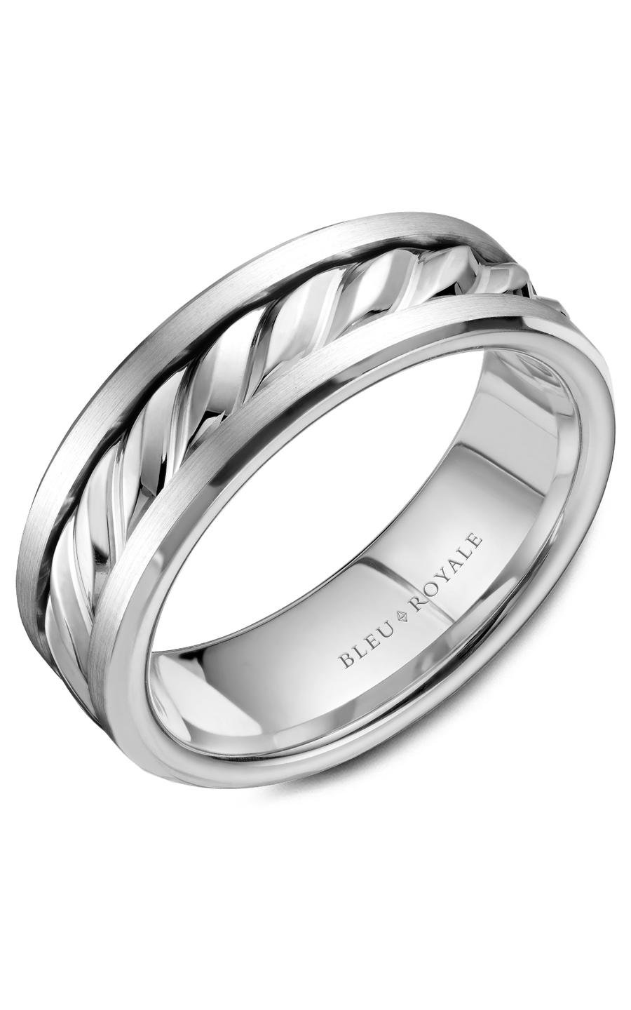 Bleu Royale Men's Wedding Band RYL 060W75 - Classic Tungsten Ring for Grooms & Brides - Perfect for Weddings, Anniversaries & Special Occasions