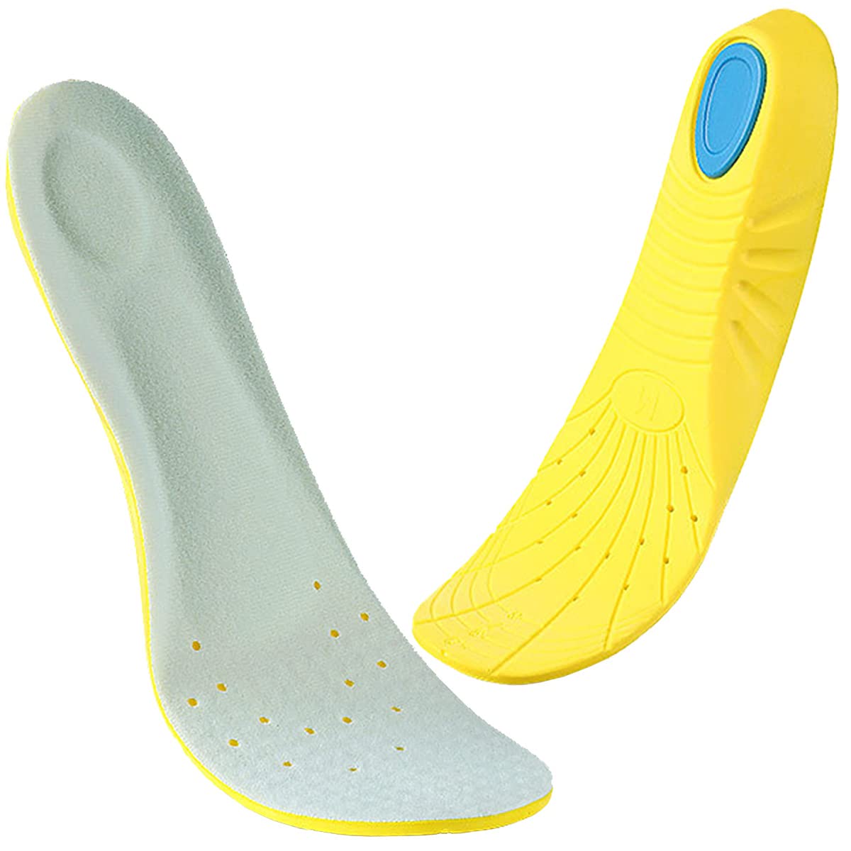 Premium Memory Foam Shoe Insoles for Women, Men & Kids - Arch Support, Cushioning & Shock Absorption to Relieve Foot Pain (Size S: Women 5-6/Kids 2-5) - Perfect for Running, Walking & Daily Comfort