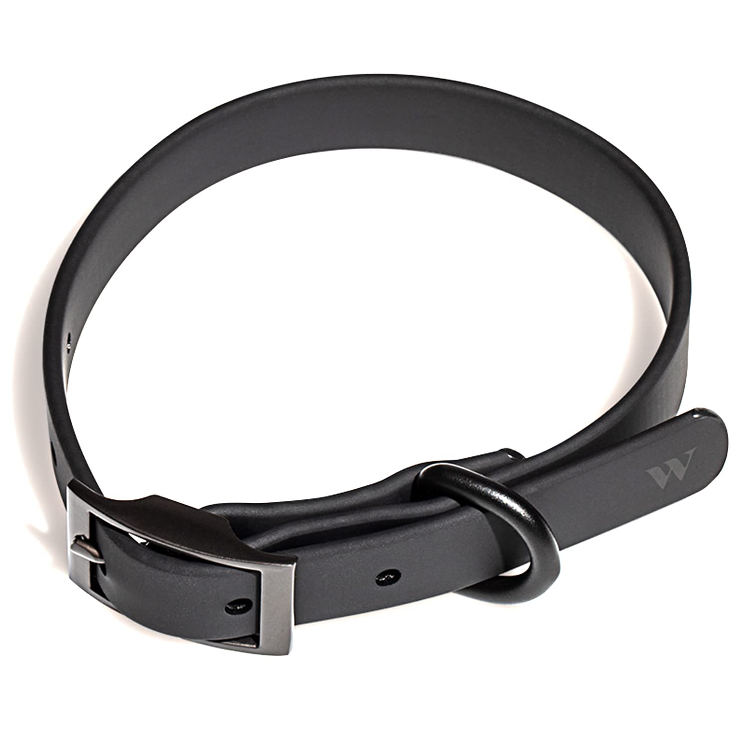Wild One Dog Collar - Original Easy-Clean All-Weather Flex-Poly Strap with Metal Buckle | Durable, Dirt & Odor Resistant Pet Collar for Small Dogs | Perfect for Daily Walks, Hiking & Outdoor Adventures (XS, Black)