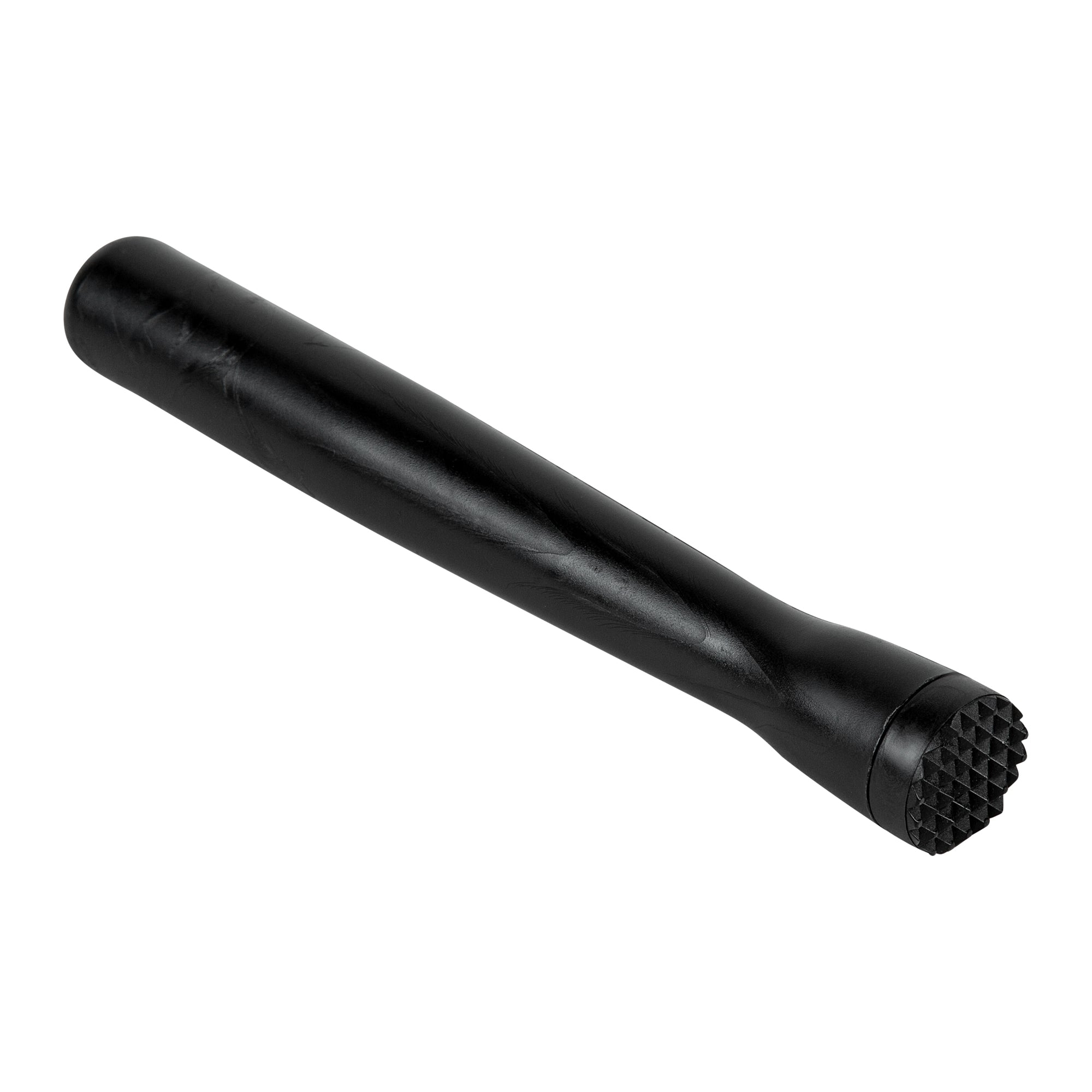 Premium Black Plastic Cocktail Muddler & Tenderizer - 8.25