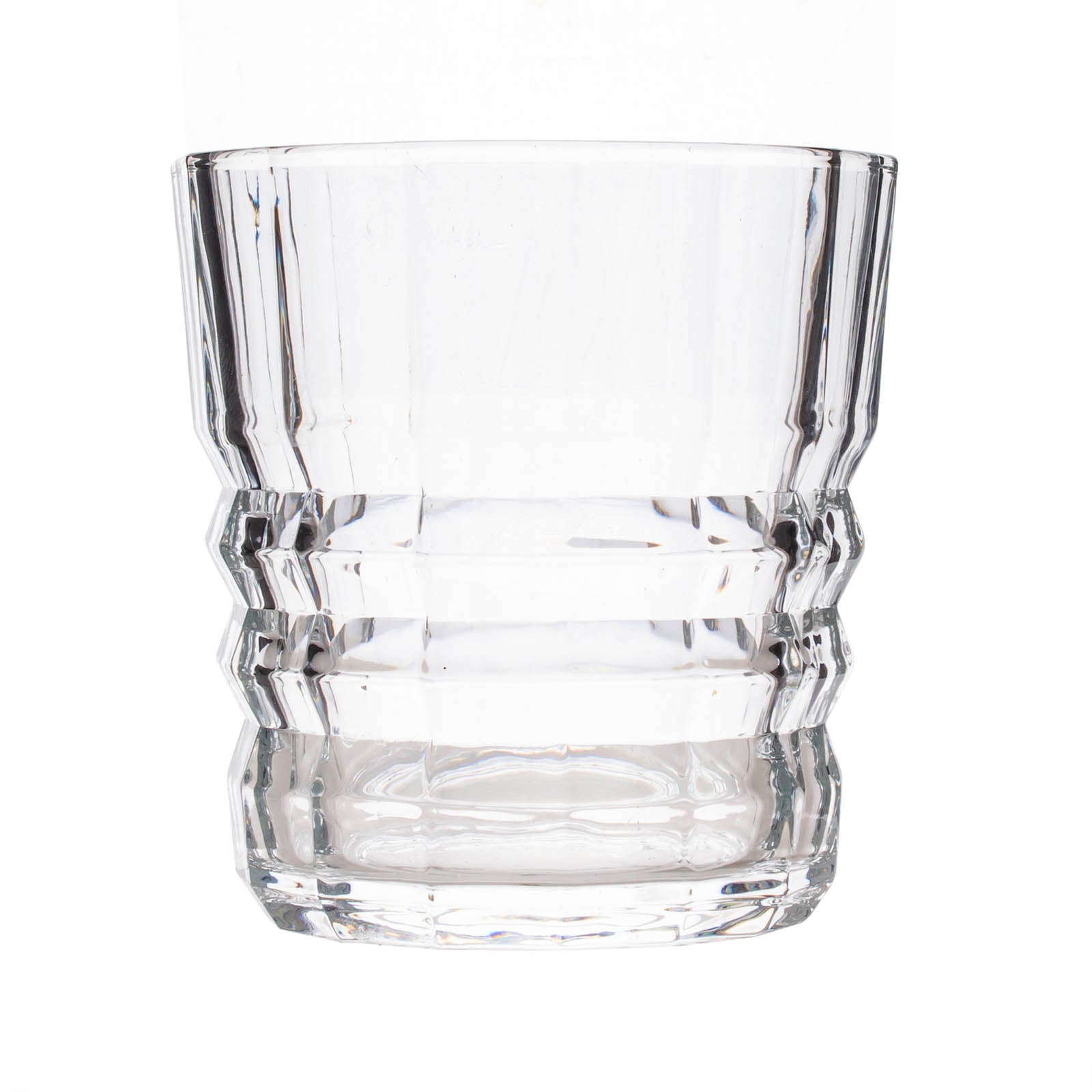 BarConic® 12 oz Beveled Rocks Glass - Premium Whiskey, Bourbon, Scotch & Cocktail Drinking Glasses - Perfect for Home Bars, Parties & Gifts