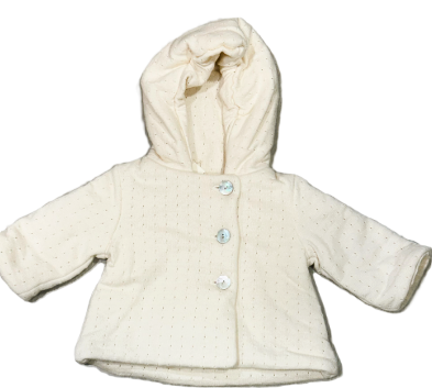 Latte Baby Pointelle Coat for Infants (3M 6M) - Soft Knit Cardigan for Newborns, Perfect for Photo Shoots, Family Outings & Special Occasions