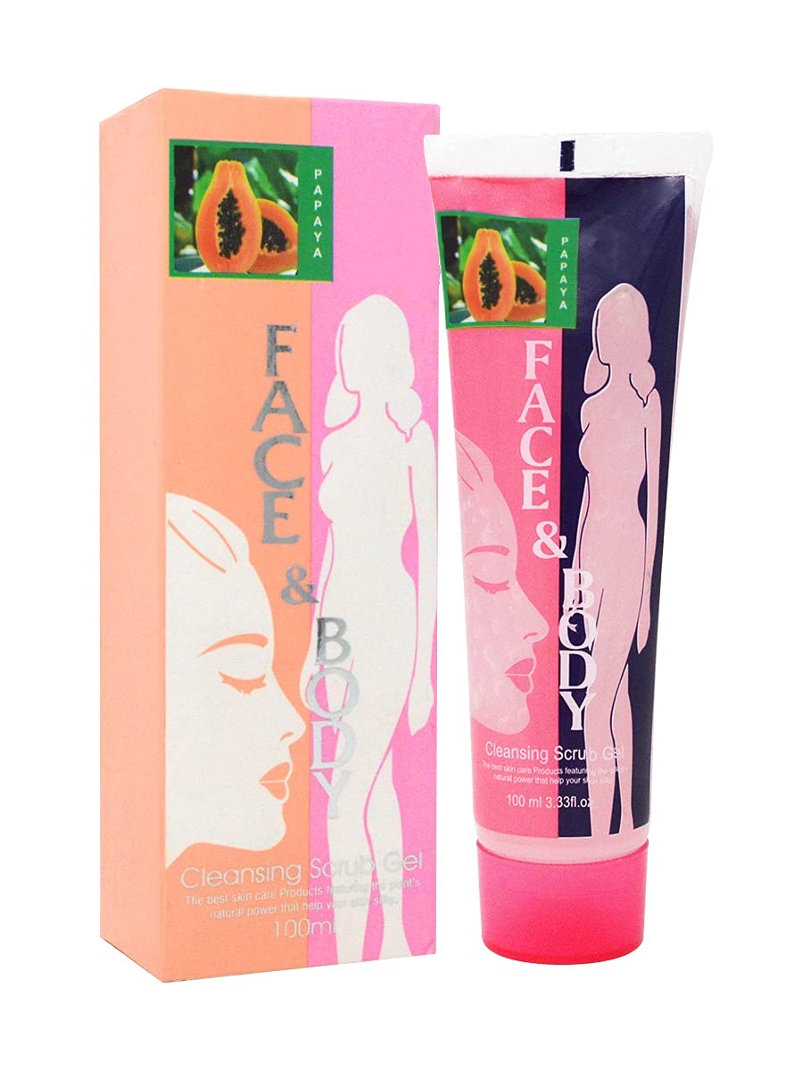 Adbeni Face & Body Cleansing Scrub Gel - 100ml Exfoliating Wash for Smooth Skin - Perfect for Daily Use & Spa Days
