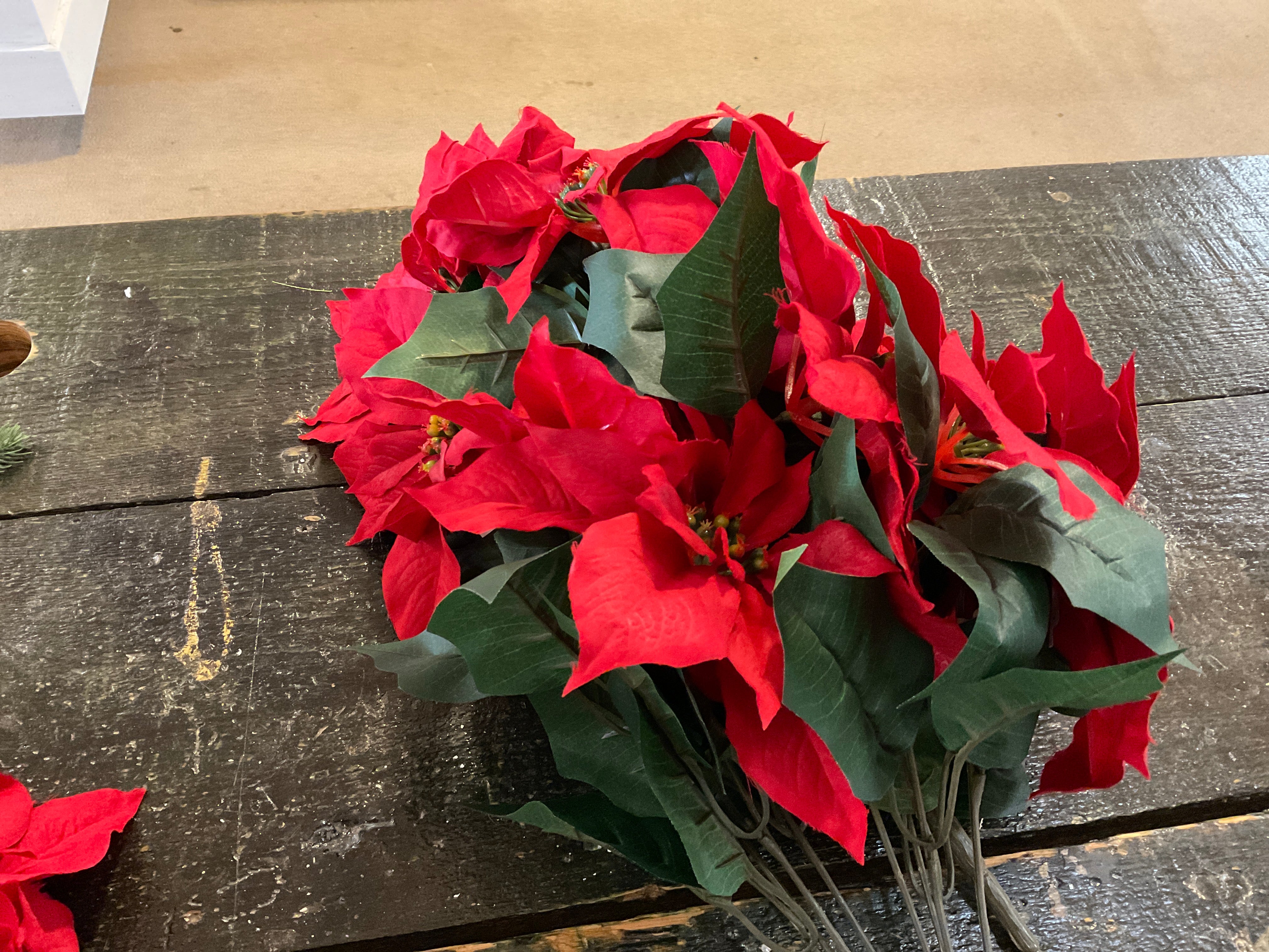 Poinsettia Bundle - Premium Christmas Flowers for Holiday Decorations & Gifts | Perfect for Home, Office & Festive Celebrations