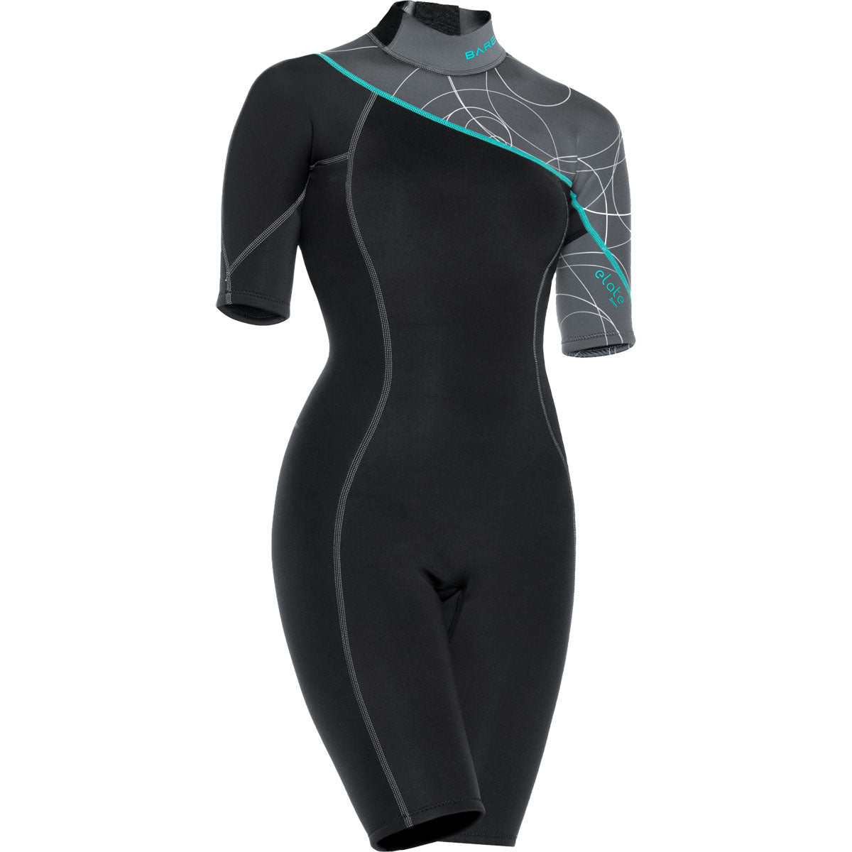 Bare Elate Shorty 2mm Wetsuit for Women - Premium Neoprene Swimsuit for Surfing, Diving & Water Sports | Comfortable & Flexible Swimwear for Beach & Pool Activities
