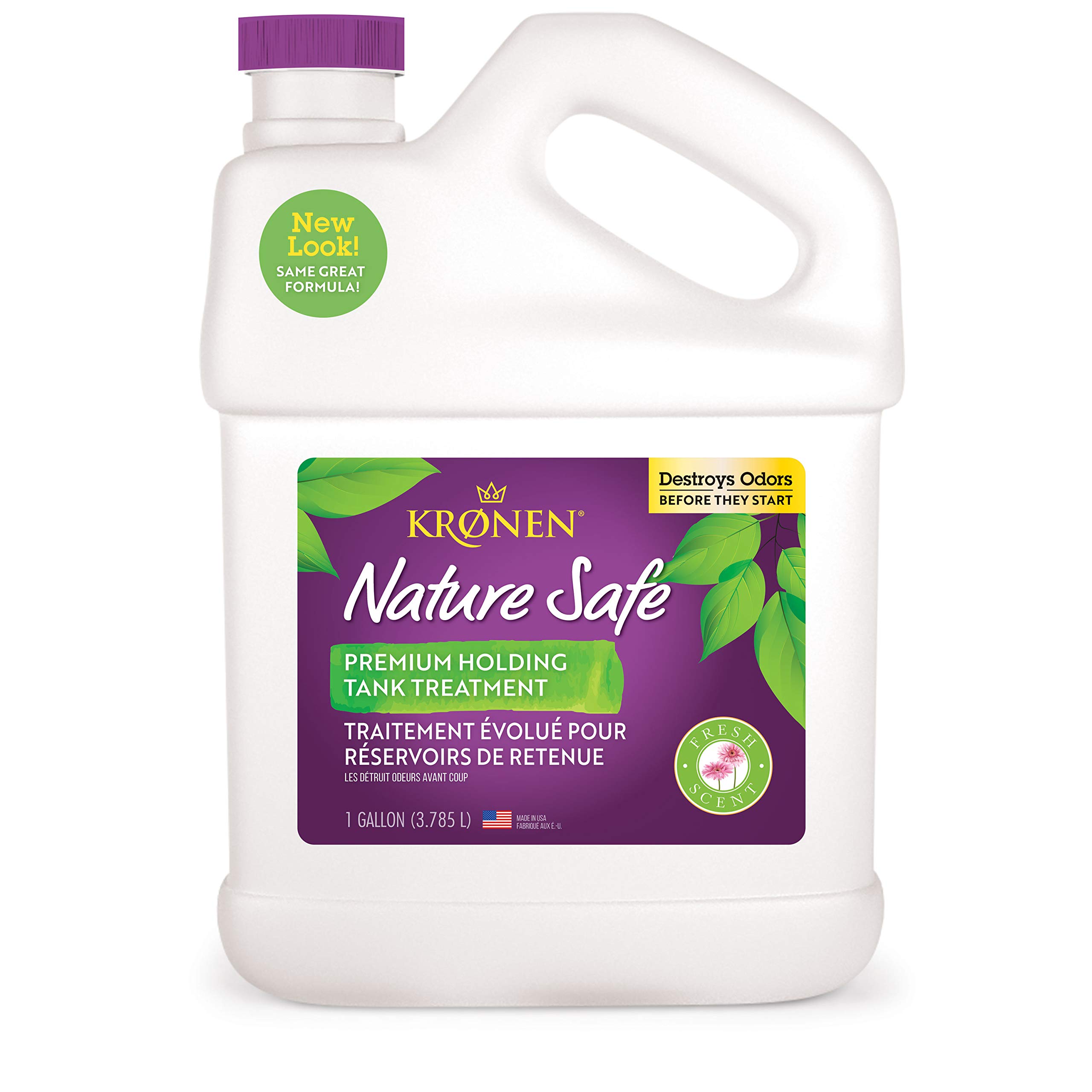 Kronen KHT003 Premium RV & Marine Holding Tank Treatment - 128 oz Waste Digestor with Odor Control & Liquefying Formula for Clean Tanks | Ideal for Camping, Boating & RV Trips
