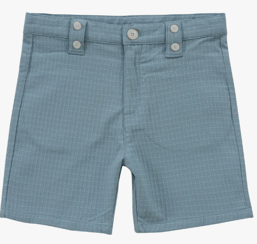 KIPP (KLAI) Plaid Textured Shorts for Men - Comfortable Casual Summer Shorts (Sizes 2-6X) - Perfect for Outdoor Activities, Beach, Gym & Lounge Wear