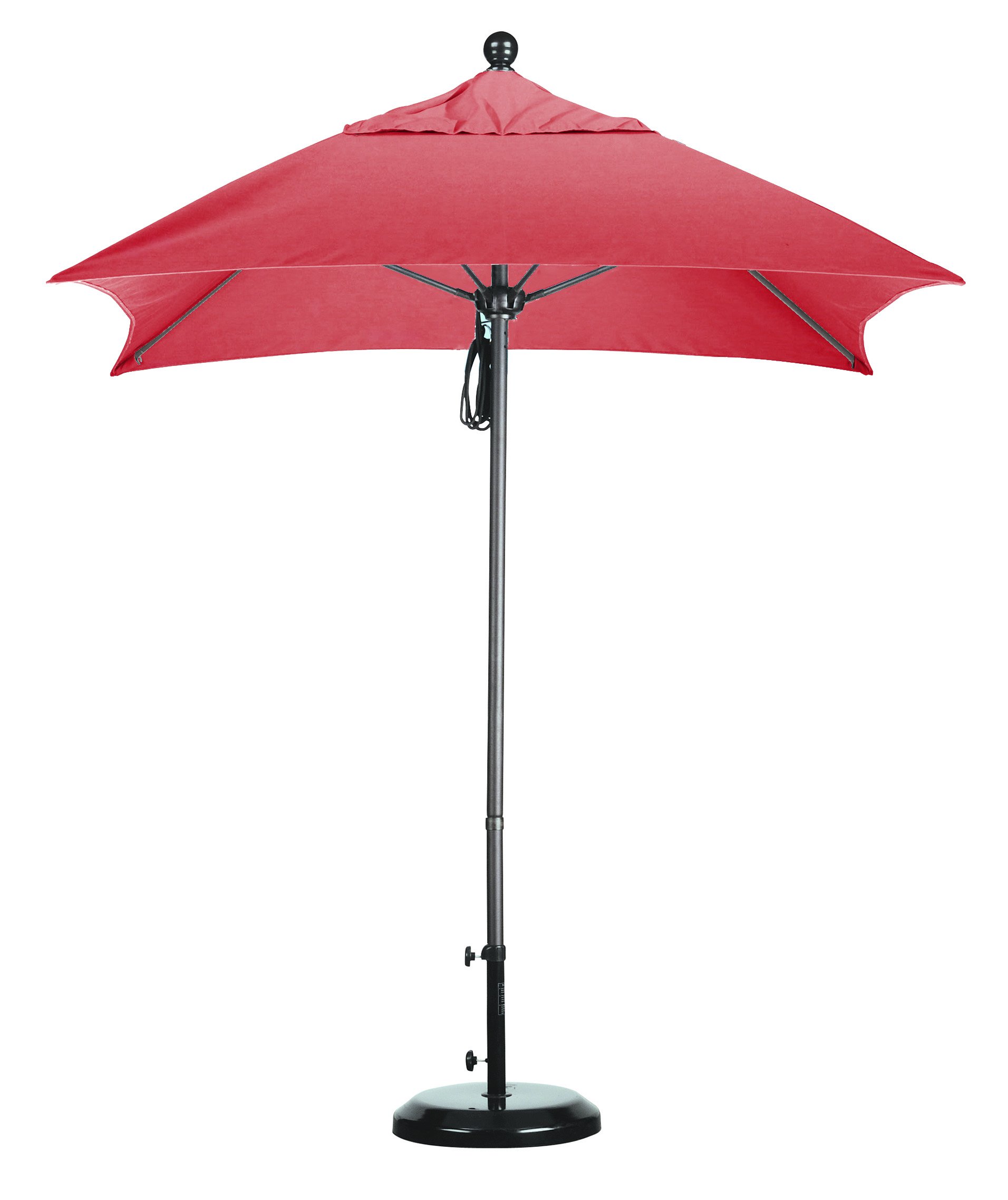 6 ft. Aluminum Double Vent Patio Umbrella - California Umbrella for Outdoor Dining, Poolside & Backyard Relaxation