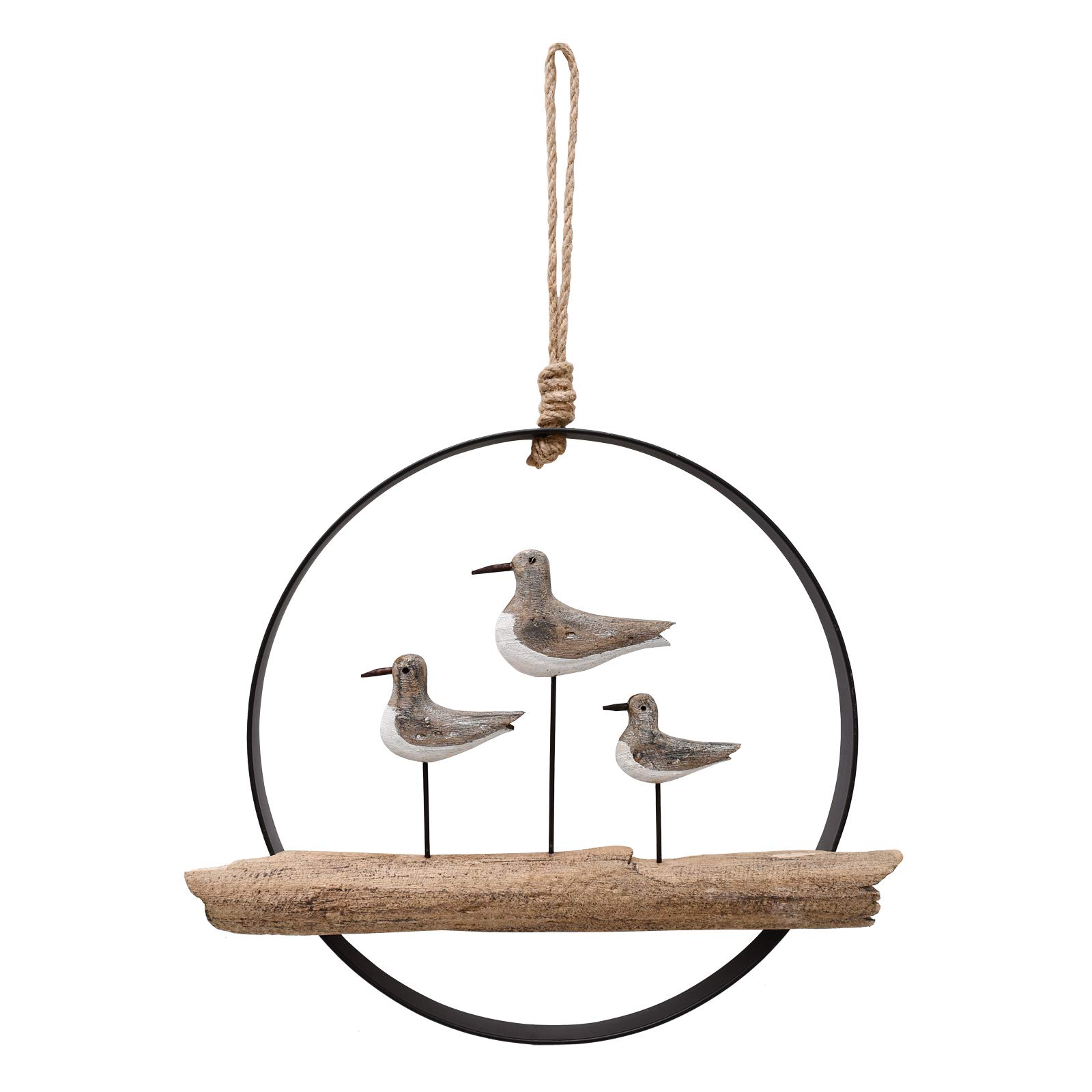 Handcrafted Wooden Seagull Wall Hanging Decor - Rustic Nautical Beach Theme Home Decoration for Bathroom, Bedroom & Lake House - Perfect for Coastal, Farmhouse & Boho Interior Design Styles