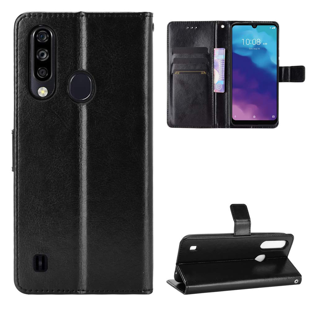 Premium Leather Wallet Flip Case for ZTE Blade A7 2020 / A7s (EA72020) - Slim Protective Cover with Card Slots & Kickstand | Perfect for Work, Travel & Daily Use