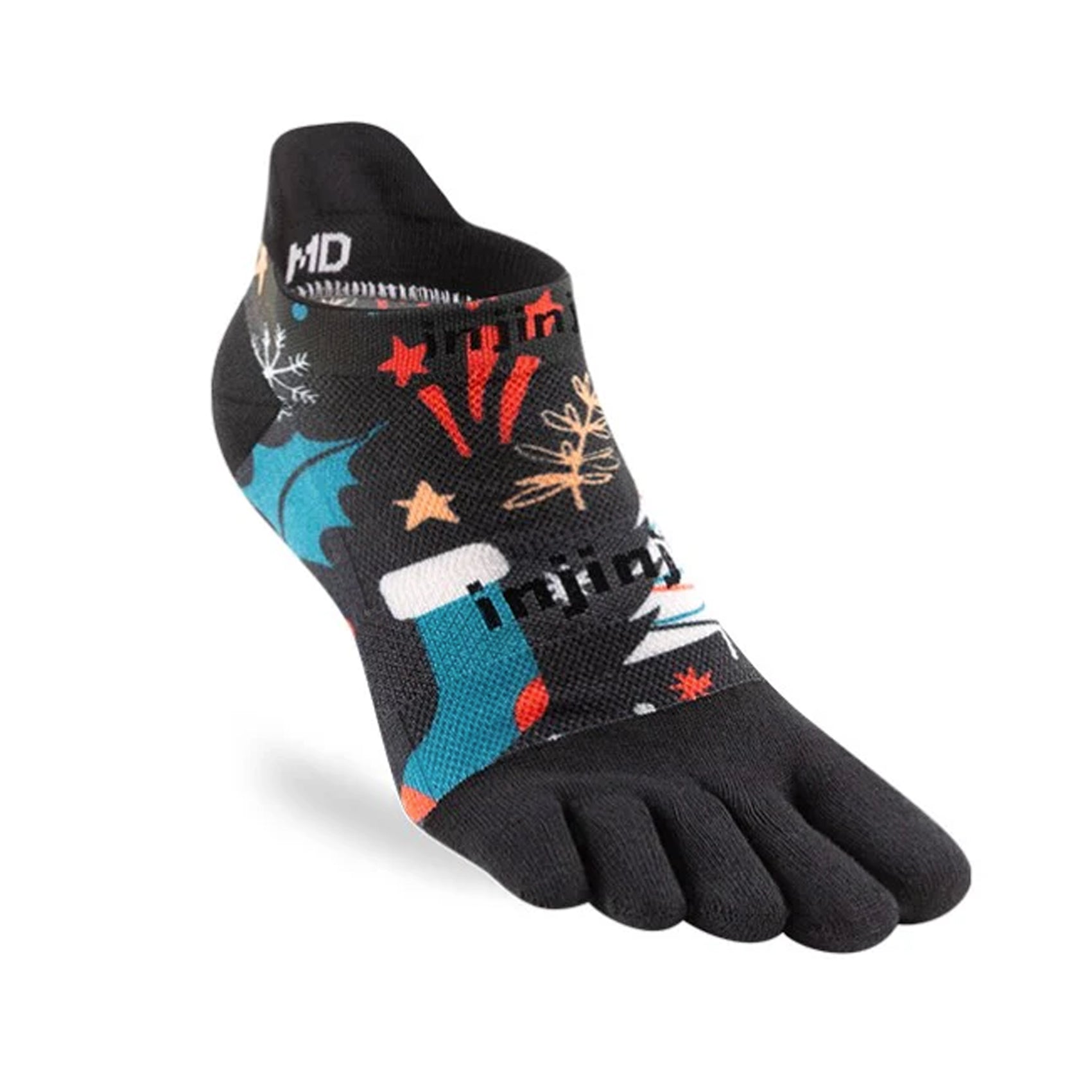 **Injinji Run Spectrum Lightweight No-Show Socks – Unisex Toe Socks for Running, Hiking & Workouts – Breathable & Comfortable for Active Lifestyles**
