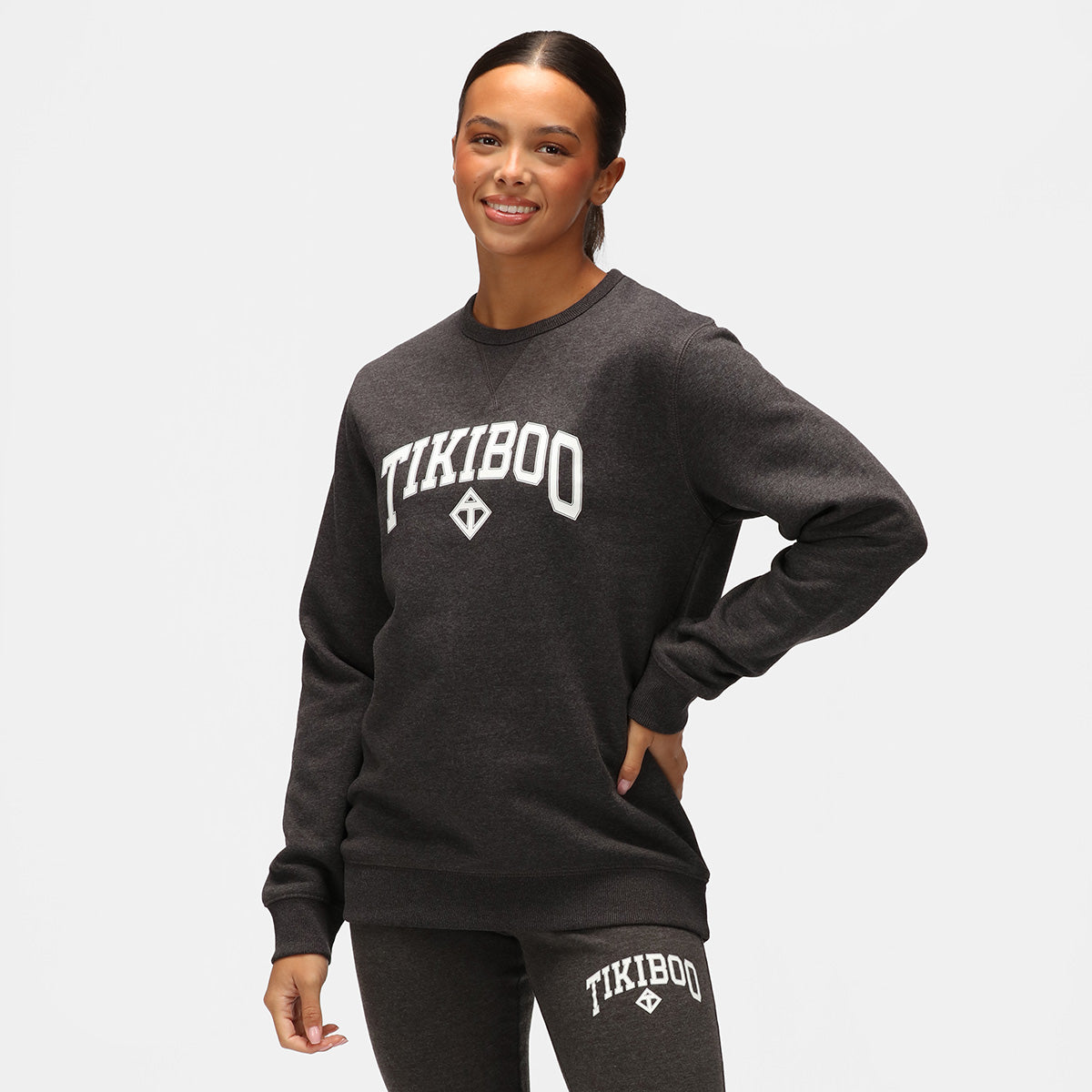 Premium Charcoal Athleisure Sweatshirt for Men & Women - Soft Cotton Blend Hoodie for Gym, Yoga & Casual Wear - Trendy Streetwear Pullover for Workouts & Lounge
