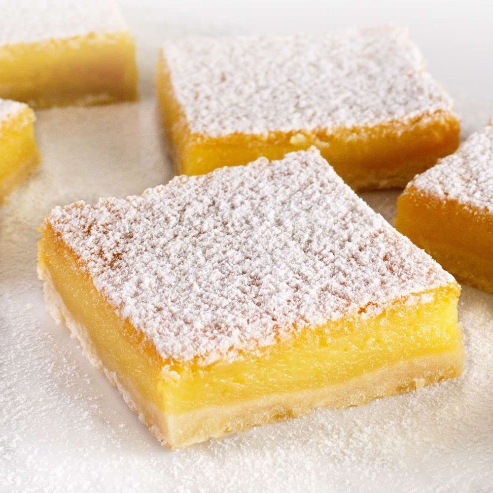 Bittersweet Pastries 1/2 Sheet Lemon Dessert Bars - 24 Count per Pack (2 Packs per Case) | Perfect for Parties, Catering & Office Events