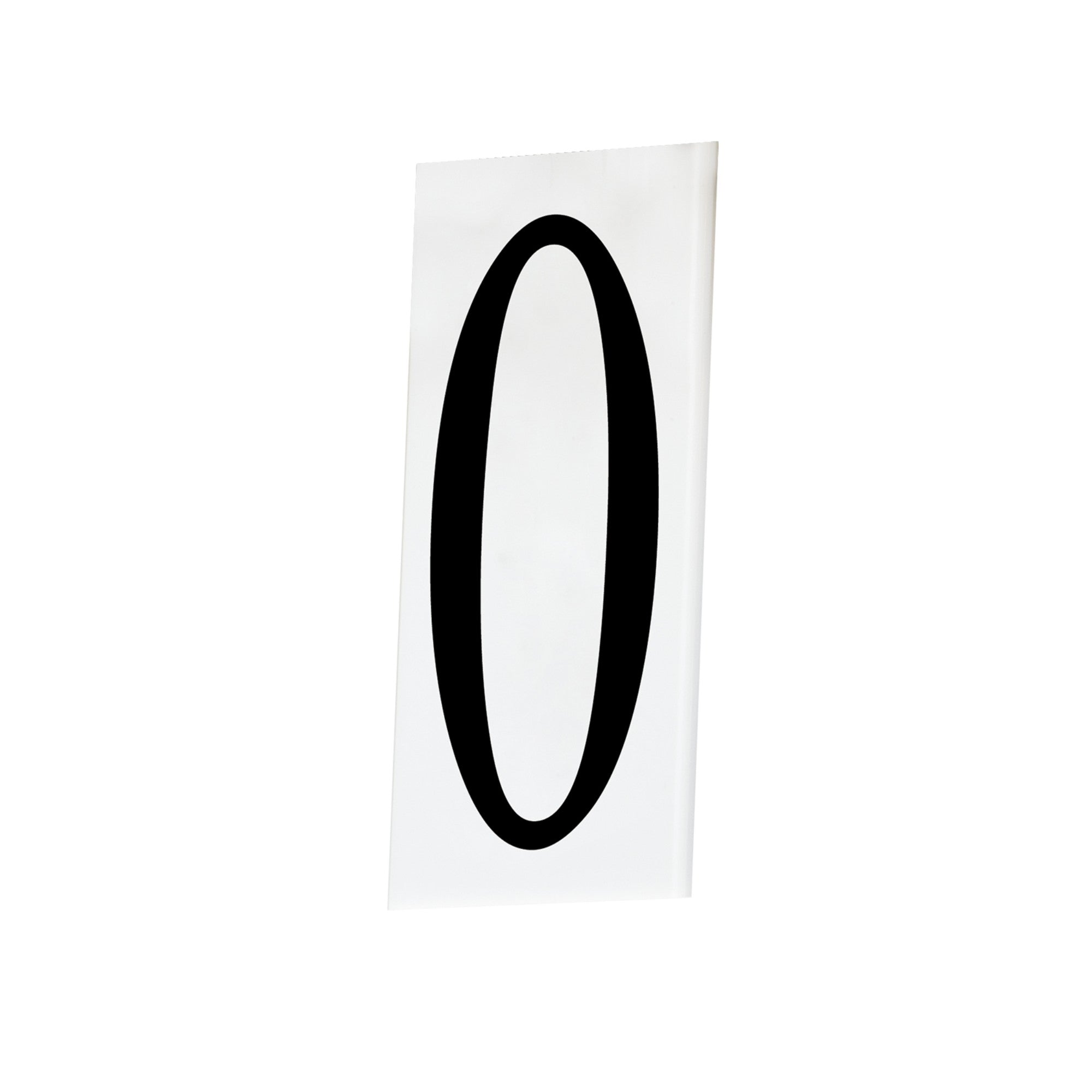 House Number Tile 0 - Durable Outdoor Address Plaque for Mailbox, Front Door & Garden Decor