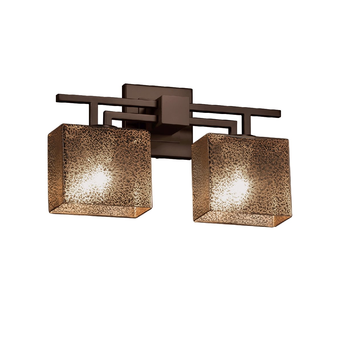 FSN-8702-55-MROR-DBRZ-LED2-1400 Aero 2 Rectangle LED Bathroom Light Fixture - Dark Bronze Finish - Energy Efficient Lighting for Modern Bathrooms, Hallways & Powder Rooms