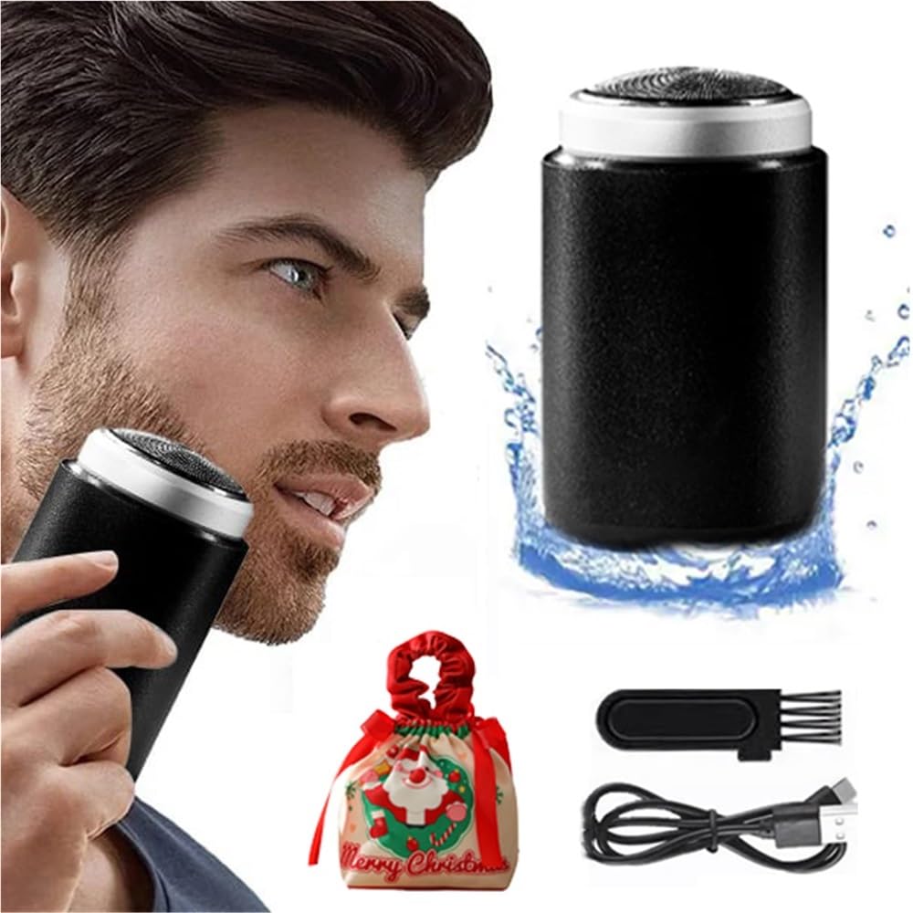 2024 Newest Mini Portable Electric Shaver for Men & Women - Waterproof Rechargeable Travel Razor with Powerful Motor - Perfect for Home, Office & On-The-Go Shaving (1pc)