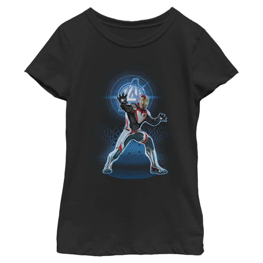 Marvel Avengers Iron Man Graphic T-Shirt for Girls - Superhero Costume & Casual Wear for Kids