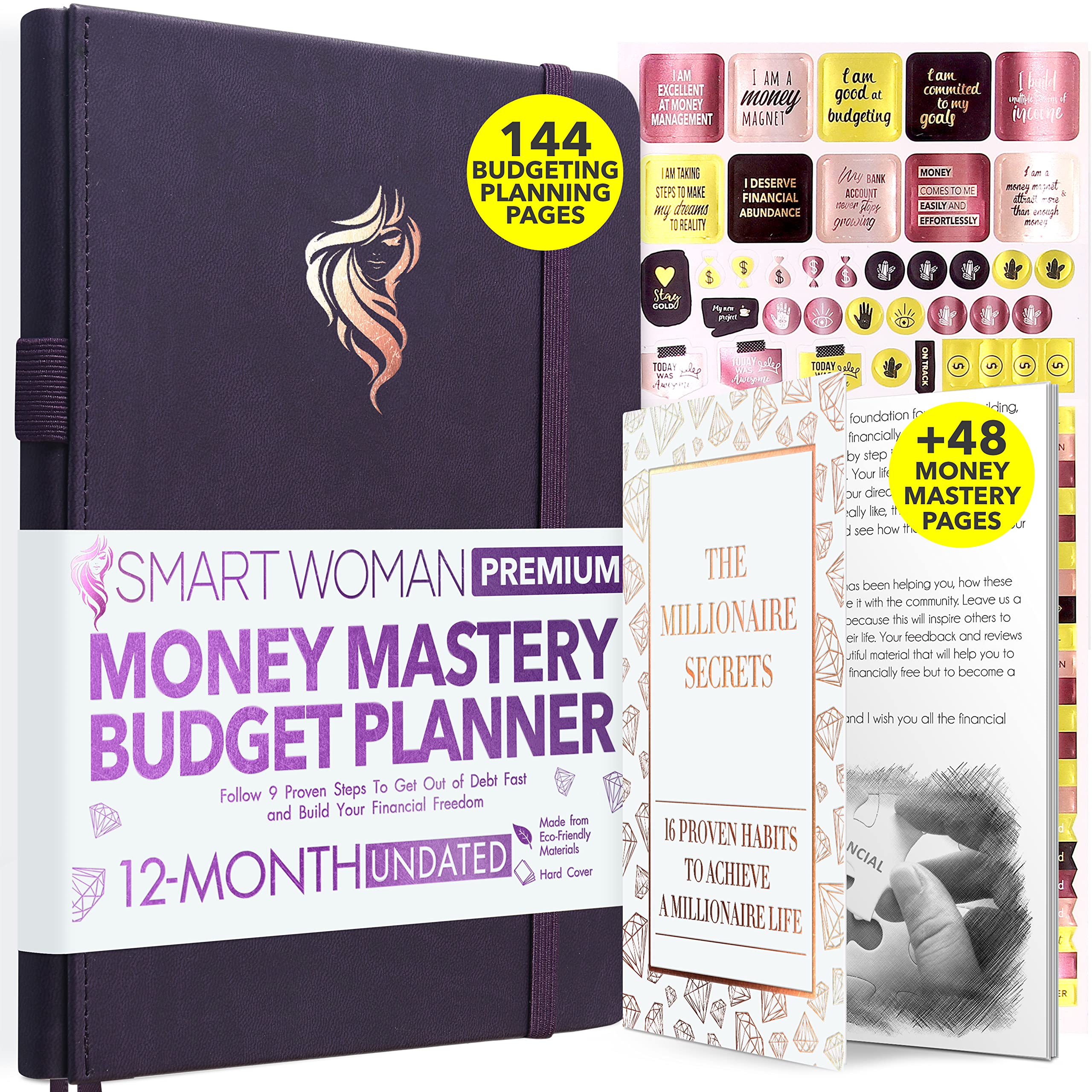 12-Month Financial Planner & Budget Organizer - Monthly Bill Tracker for Financial Freedom | Perfect for Personal Finance, Expense Tracking & Money Management | Ideal for Home, Office & Travel Use