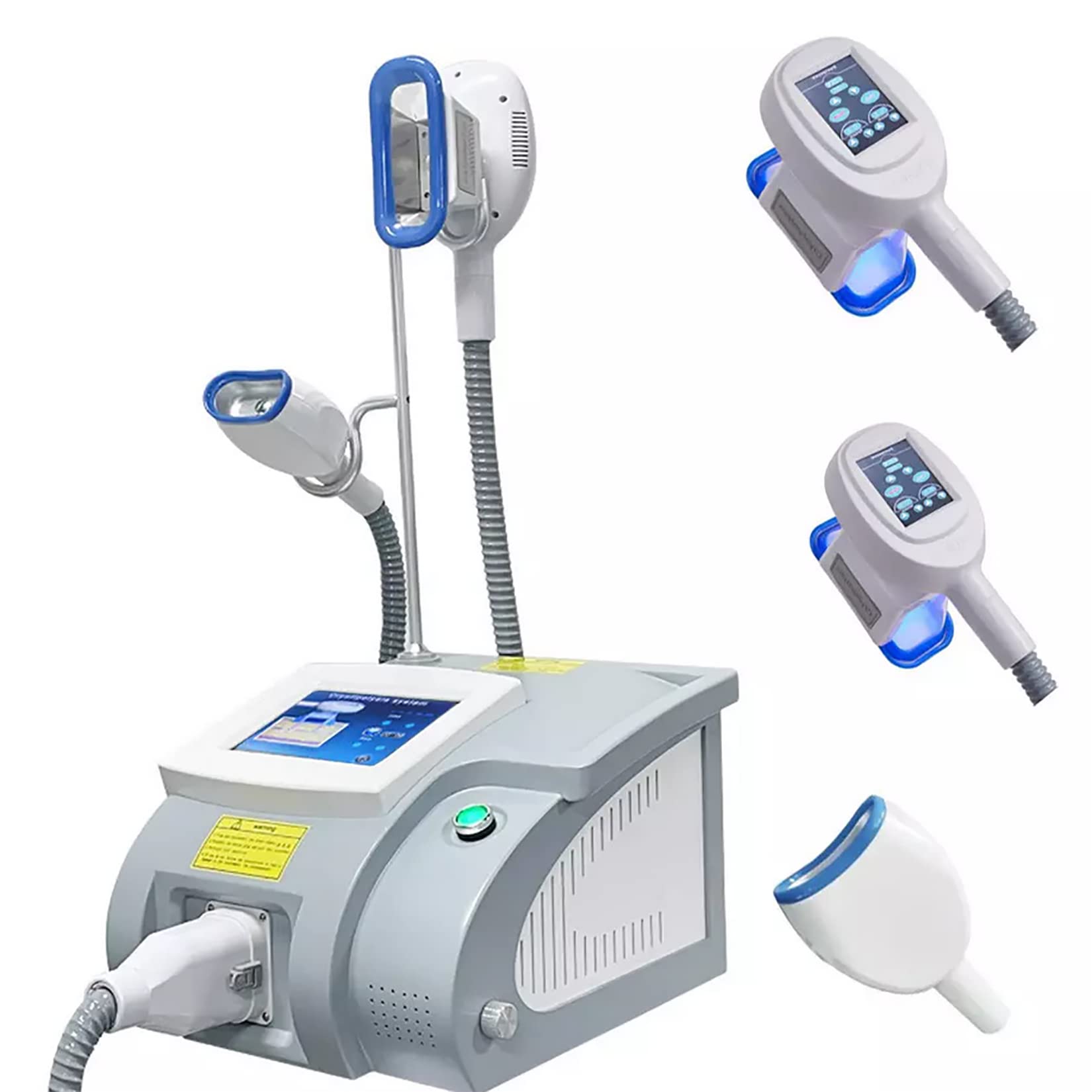 JIAYI Cryolipolysis Fat Freezing Machine - Single Head Fat Reduction Device with 3 Handles for Body Slimming & Contouring | At-Home Fat Removal Treatment for Stomach, Arms, Thighs