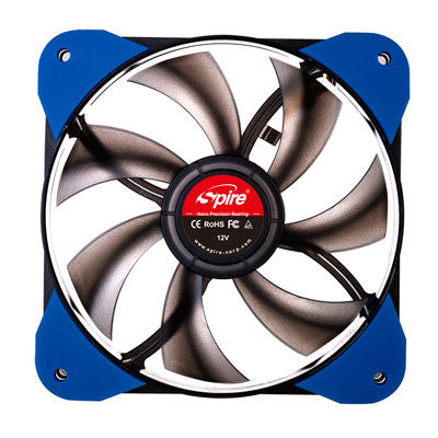 Spire Air Force 120mm x 120mm x 25mm High Performance PC Cooling Fan SP12025N7L3 - Perfect for Gaming Rigs, Workstations, and Computer Case Cooling