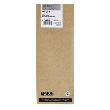 Epson T636700 Ultrachrome HDR Ink 700ml Light Black - Compatible with Epson 7900/7890/9890/9900 Printers - Ideal for Professional Photo Printing and Fine Art Reproduction