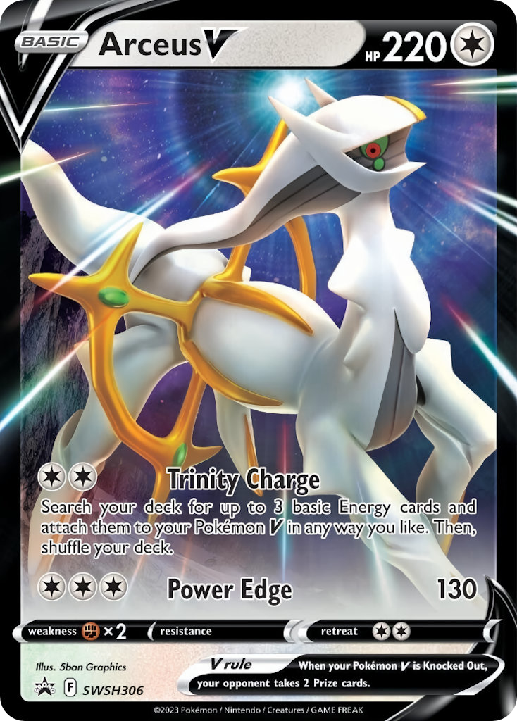 Pokemon Arceus V SWSH306 Trading Card - Collectible & Competitive Play for Pokemon TCG Fans