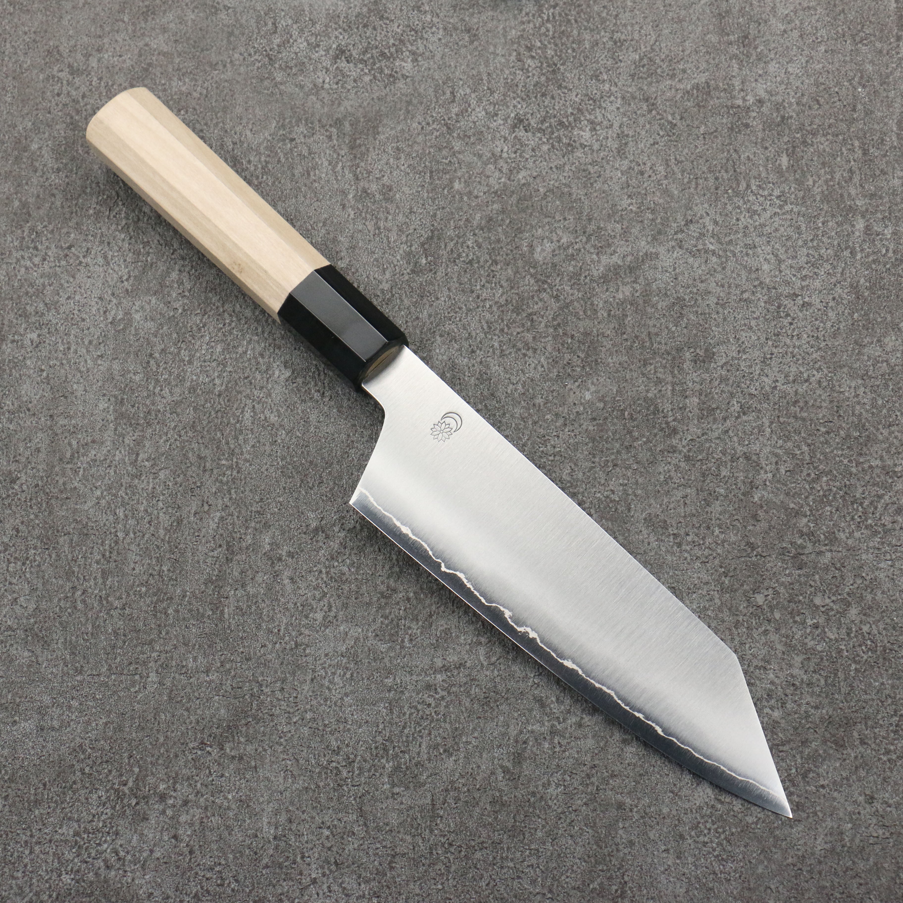Premium Kikuzuki Silver Steel No.3 Kiritsuke Santoku Knife 180mm with Magnolia Wood Handle - Japanese Chef Knife for Slicing, Dicing & Precision Cutting - Perfect for Home Cooks & Professional Kitchens