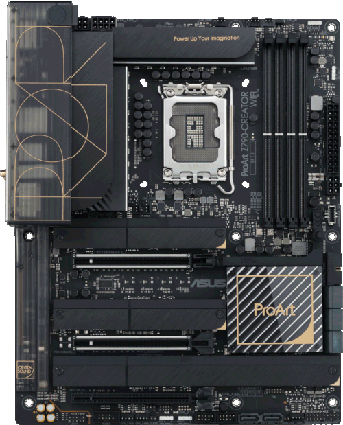 ASUS ProArt Z790 Creator WiFi Motherboard - Intel LGA 1700 Socket, DDR5, PCIe 5.0, Thunderbolt 4, 10G & 2.5G LAN - Perfect for Content Creation, Video Editing & 3D Rendering Workstations