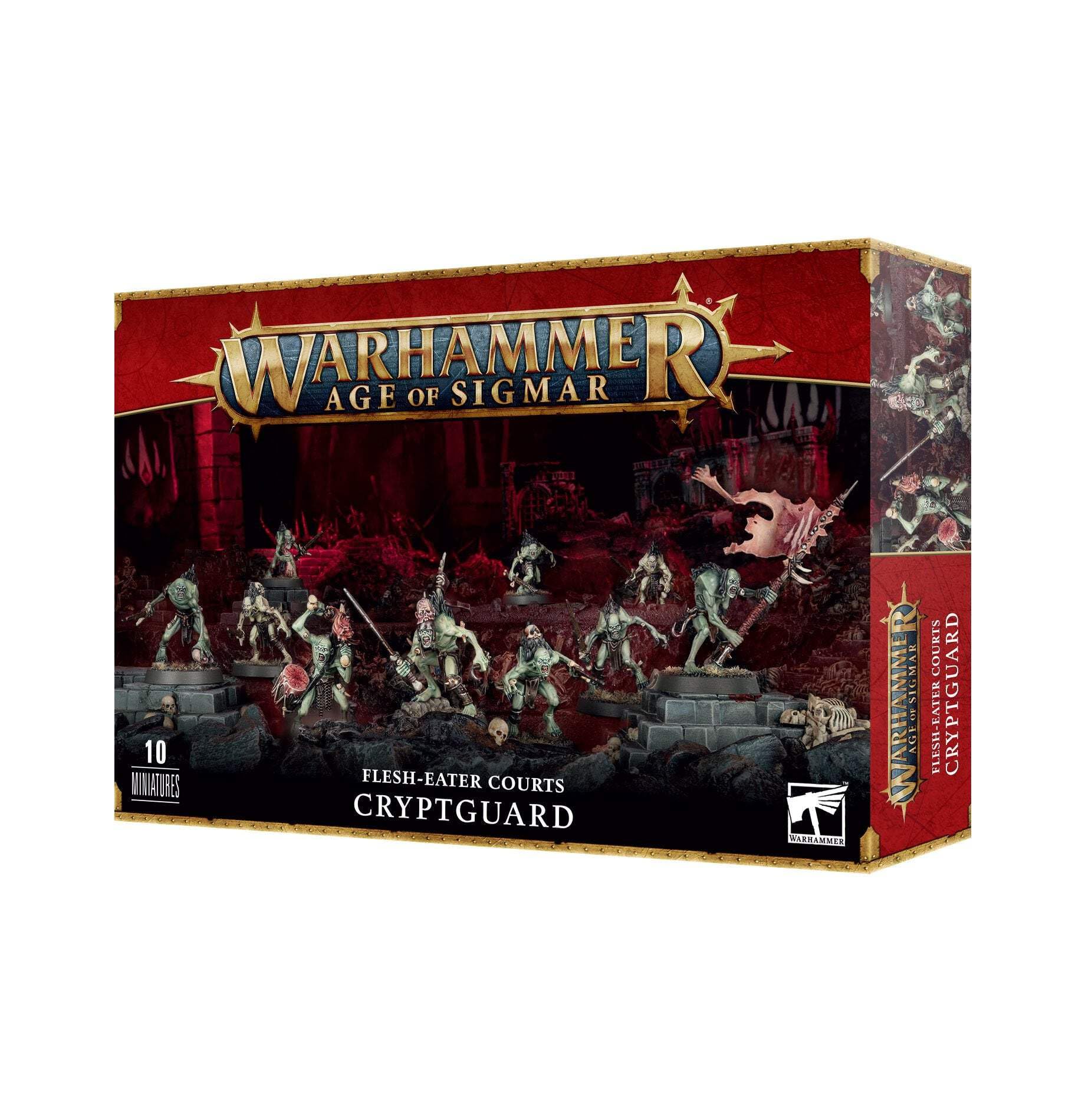 Warhammer Age of Sigmar Cryptguard Flesh-Eater Courts Miniatures - Perfect for Tabletop Battles and Collectors