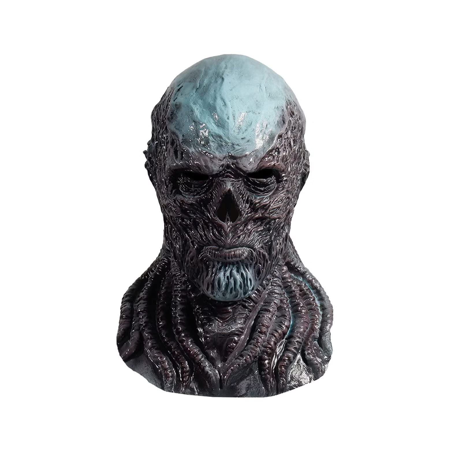 Vecna Scary Hell Demon Latex Mask - Full Head Creepy Monster Horror Mask for Halloween Cosplay, Party Costume & Haunted House Props - Perfect for Trick or Treat, Horror Events & Themed Parties