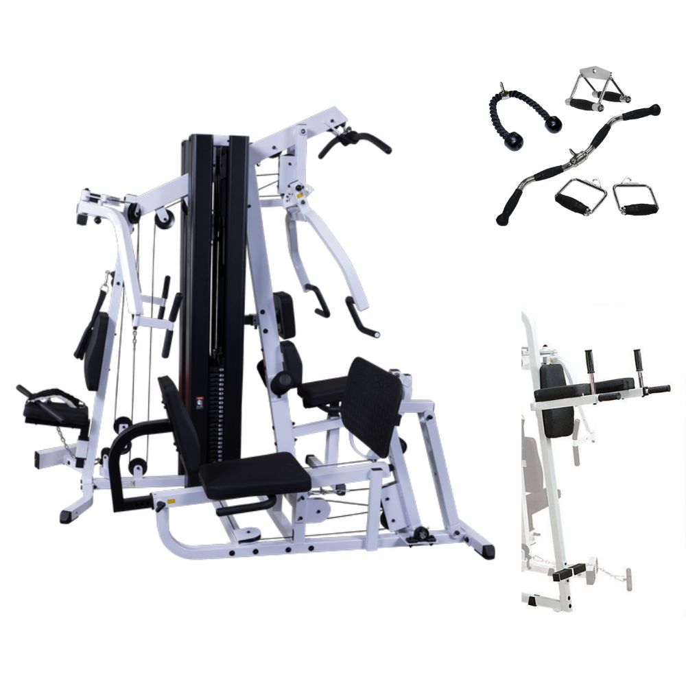 Body Solid EXM3000LPS Deluxe Multi Stack Home Gym System - Full Body Workout Equipment for Strength Training | Perfect for Home Fitness & Small Spaces
