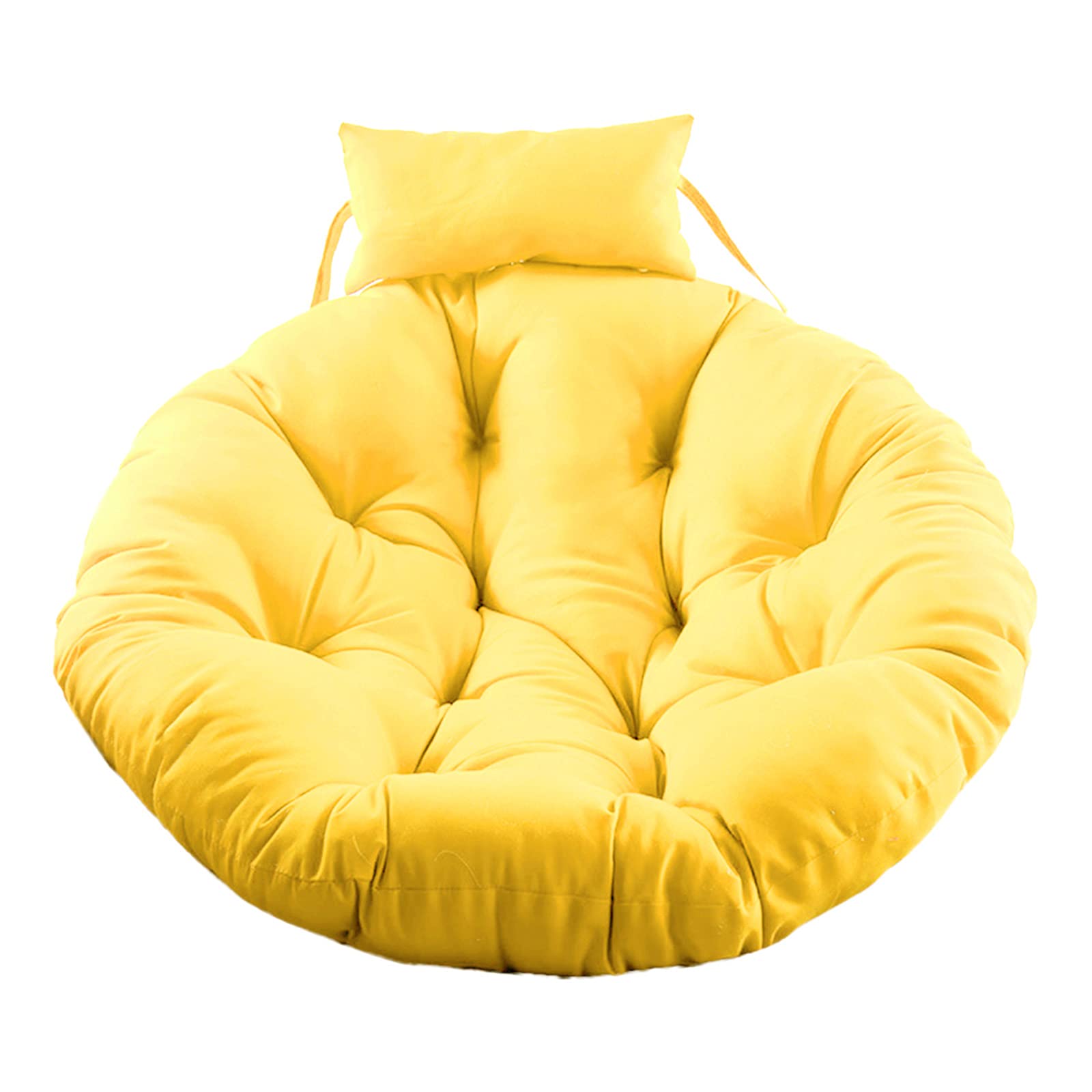 MKWEY 47in Hanging Basket Seat Cushion Pillow - Thick Soft Indoor/Outdoor Patio Swing Hammock & Egg Chair Pad (Chair Not Included) - Perfect for Porch, Garden, Balcony Relaxation