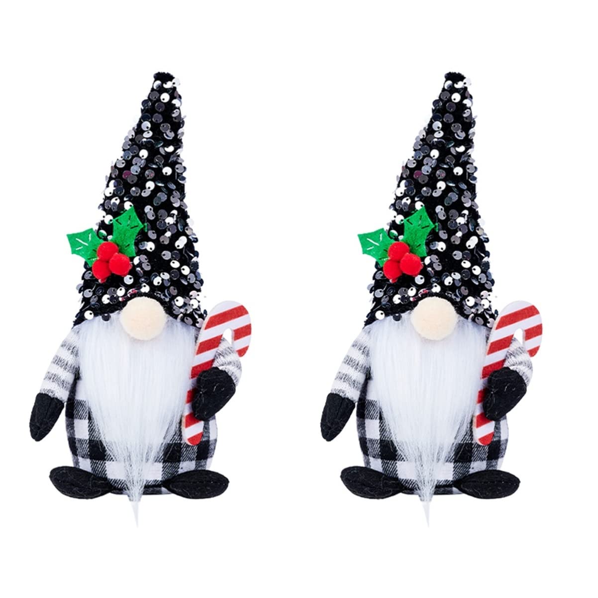 NOLITOY 2pcs Christmas Gnomes Plush Dolls - Nordic Decor for Holiday Tree